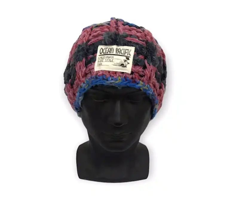 image of Multicolour Knit Beanie Hat, Men's