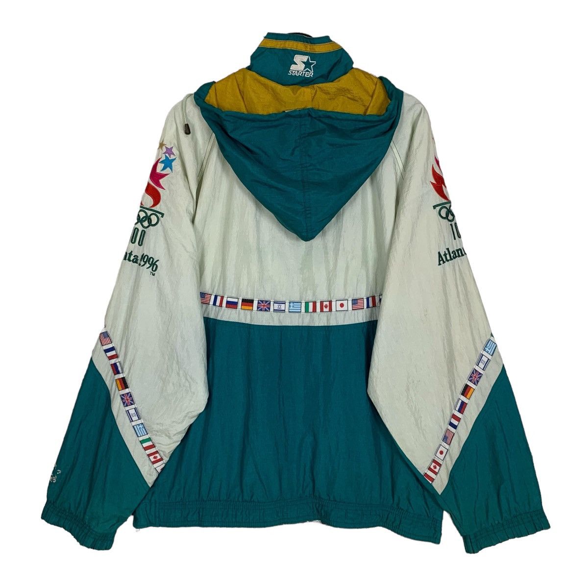 Coca Cola Vintage Starter Coca-Cola Olympic 1996 Hoodie windbreaker Size US XL / EU 56 / 4 - 5 Thumbnail