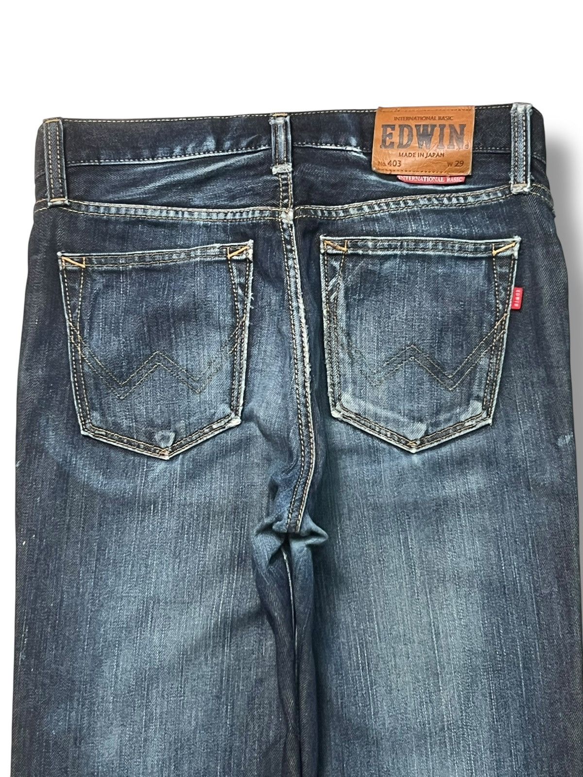 Edwin Vintage Edwin 403 Japan - Faded Whisker Wash Jeans Size US 32 / EU 48 - 5 Thumbnail