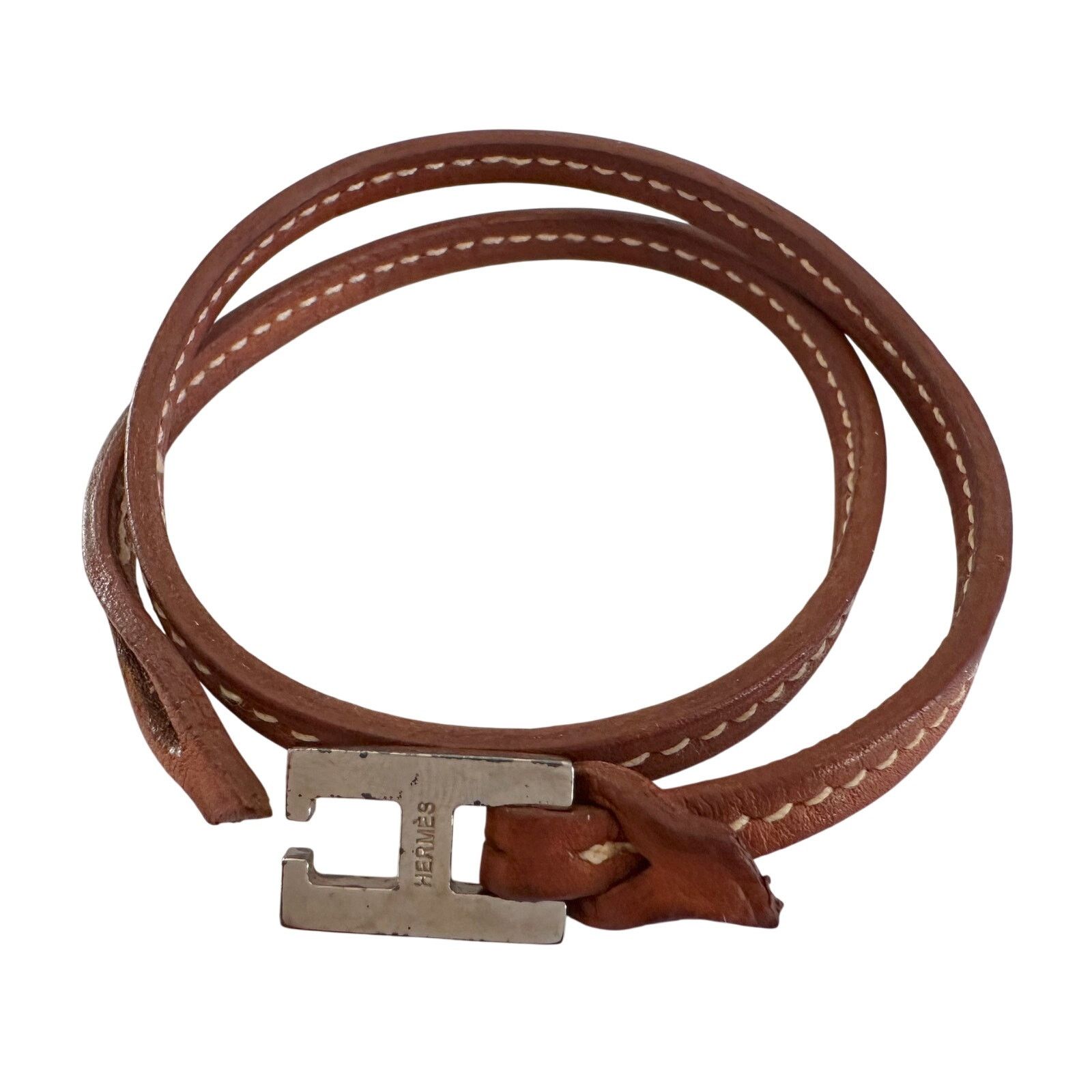 Hermes Hermes Tillet Leather Double Wrap Bracelet Size ONE SIZE - 2 Thumbnail