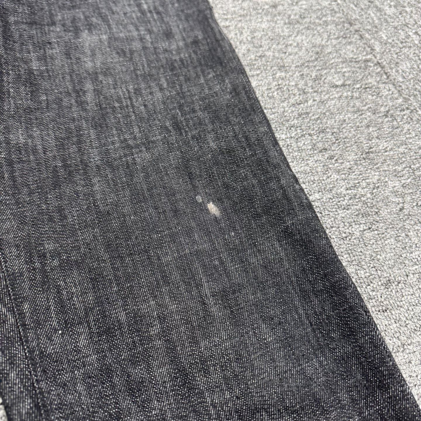 Dior Unique Denim Pants with Logo Cuff.