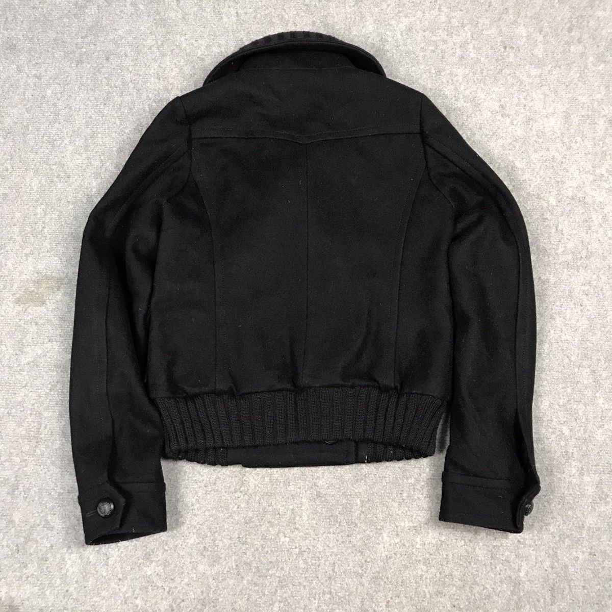 Japanese Brand × MOUSSY MOUSSY BLACK WOOL DOUBLE BREASTED JACKET Size US S / EU 44-46 / 1 - 7 Thumbnail