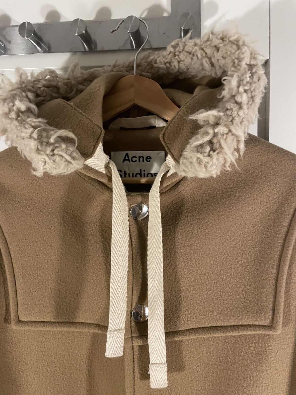 Acne Studios Acne Studios - Shearling, Hooded Duffel Coat Size US S / EU 44-46 / 1 - 2 Thumbnail
