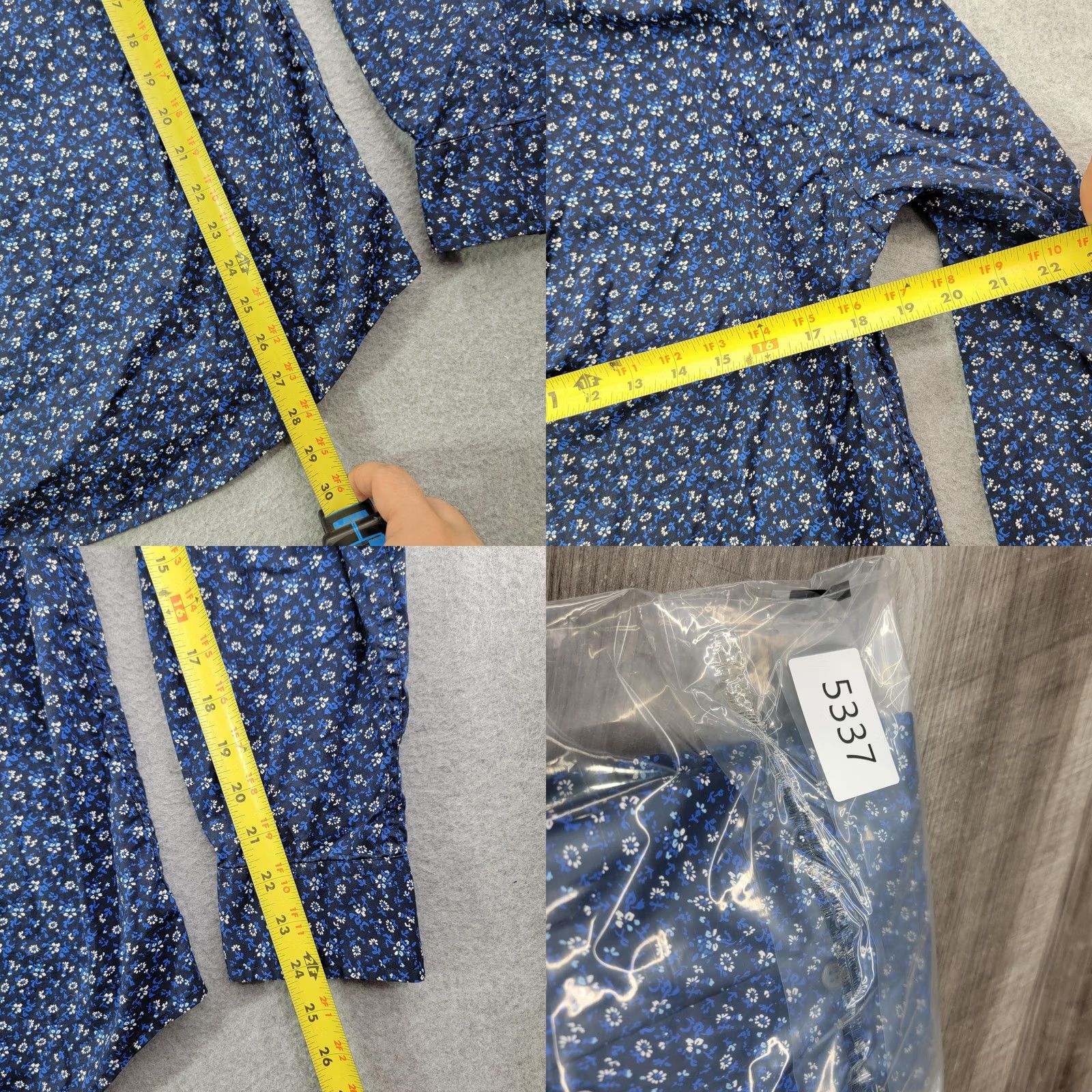 Tommy Hilfiger Tommy Hilfiger Shirt Mens M Blue Floral Long Sleeve Button Front Casual Size US M / EU 48-50 / 2 - 8 Thumbnail