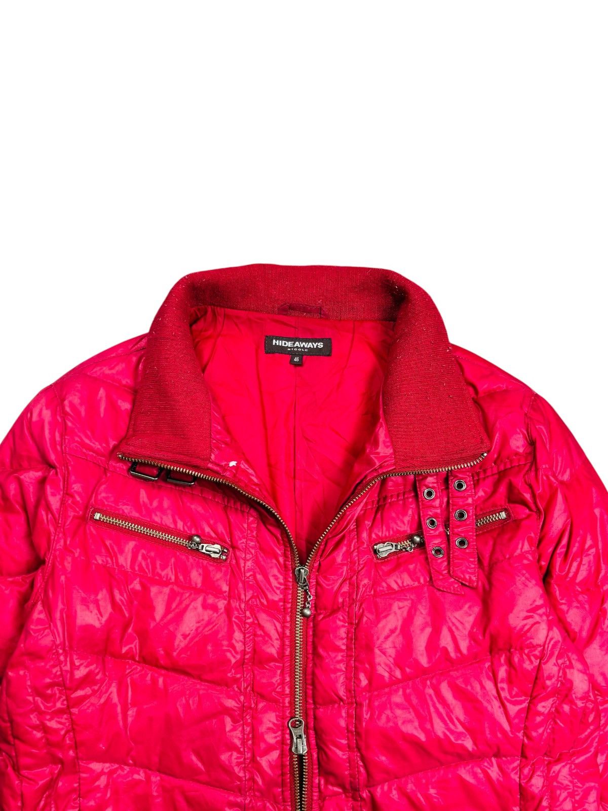 BUFFALO BOBS 2000s Hideways Nicole - Vkei Style Red Rider Puffer Jacket Size US M / EU 48-50 / 2 - 5 Thumbnail
