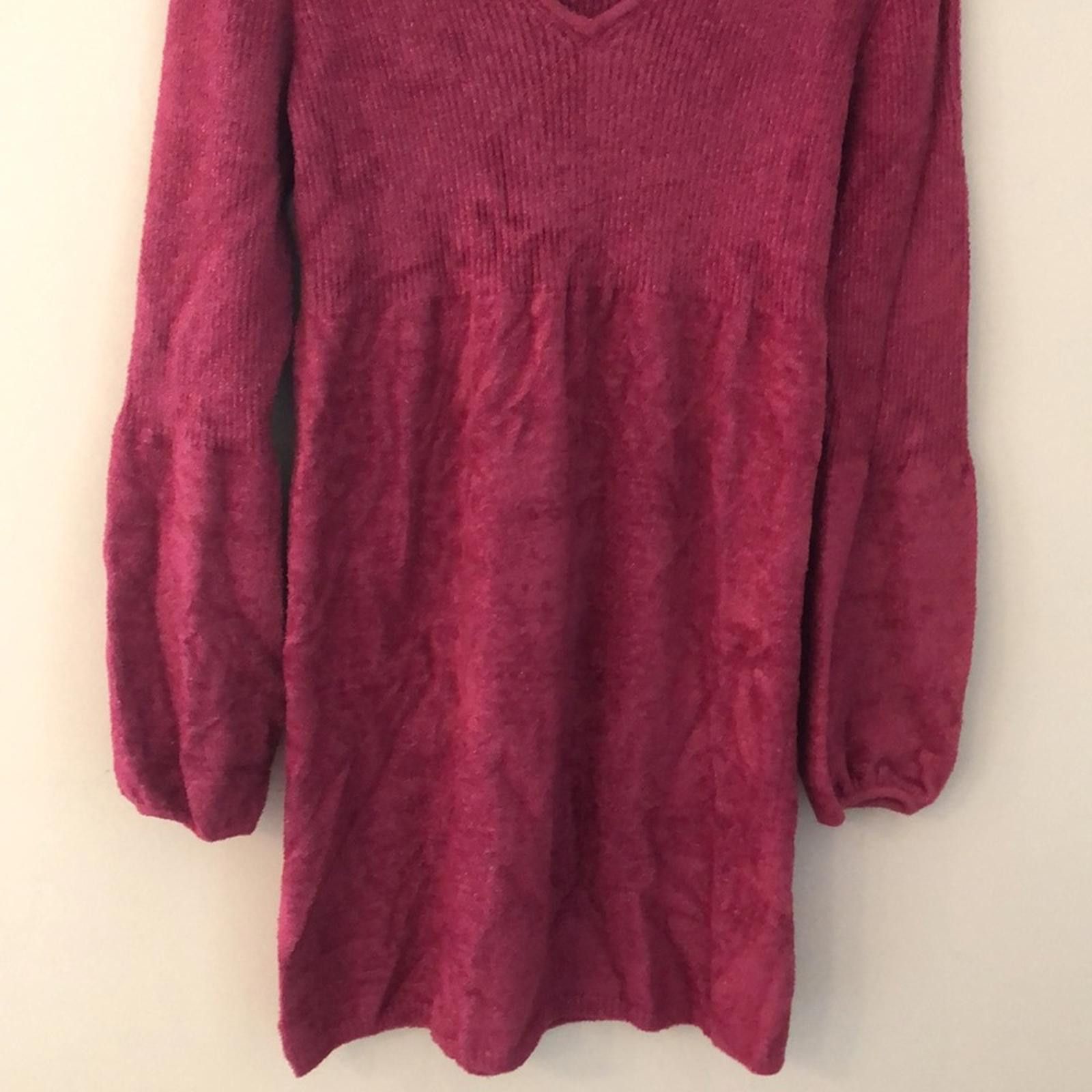 Other Newport News midi sweater dress Fuchsia pink metallic SZ M Size M / US 6-8 / IT 42-44 - 4 Thumbnail