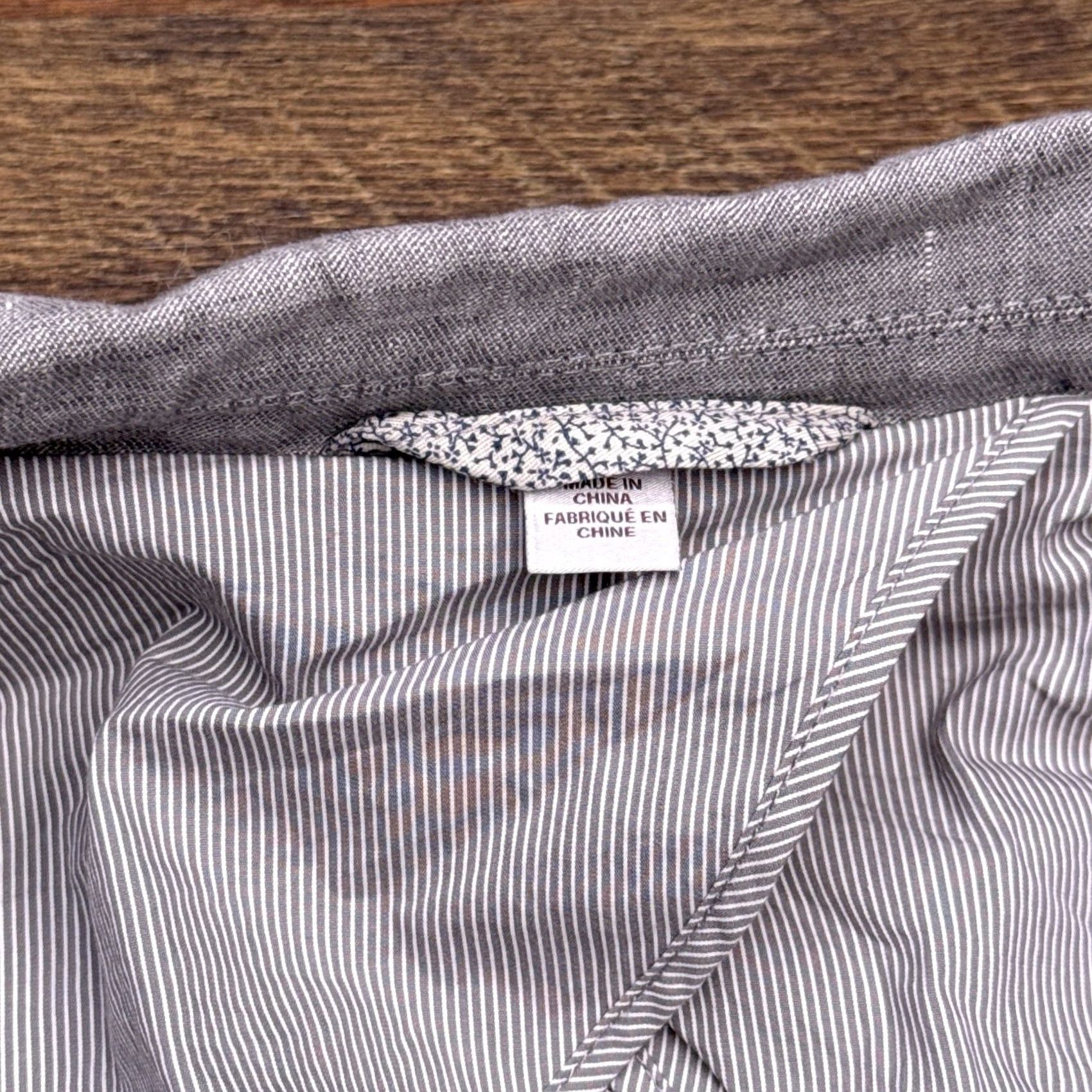 Vintage Hickey Freeman Linen Sport Coat 44 Gray Blazer Men Regular Two-Button Knit Pattern Solid Vintage No Size 44R - 6 Thumbnail