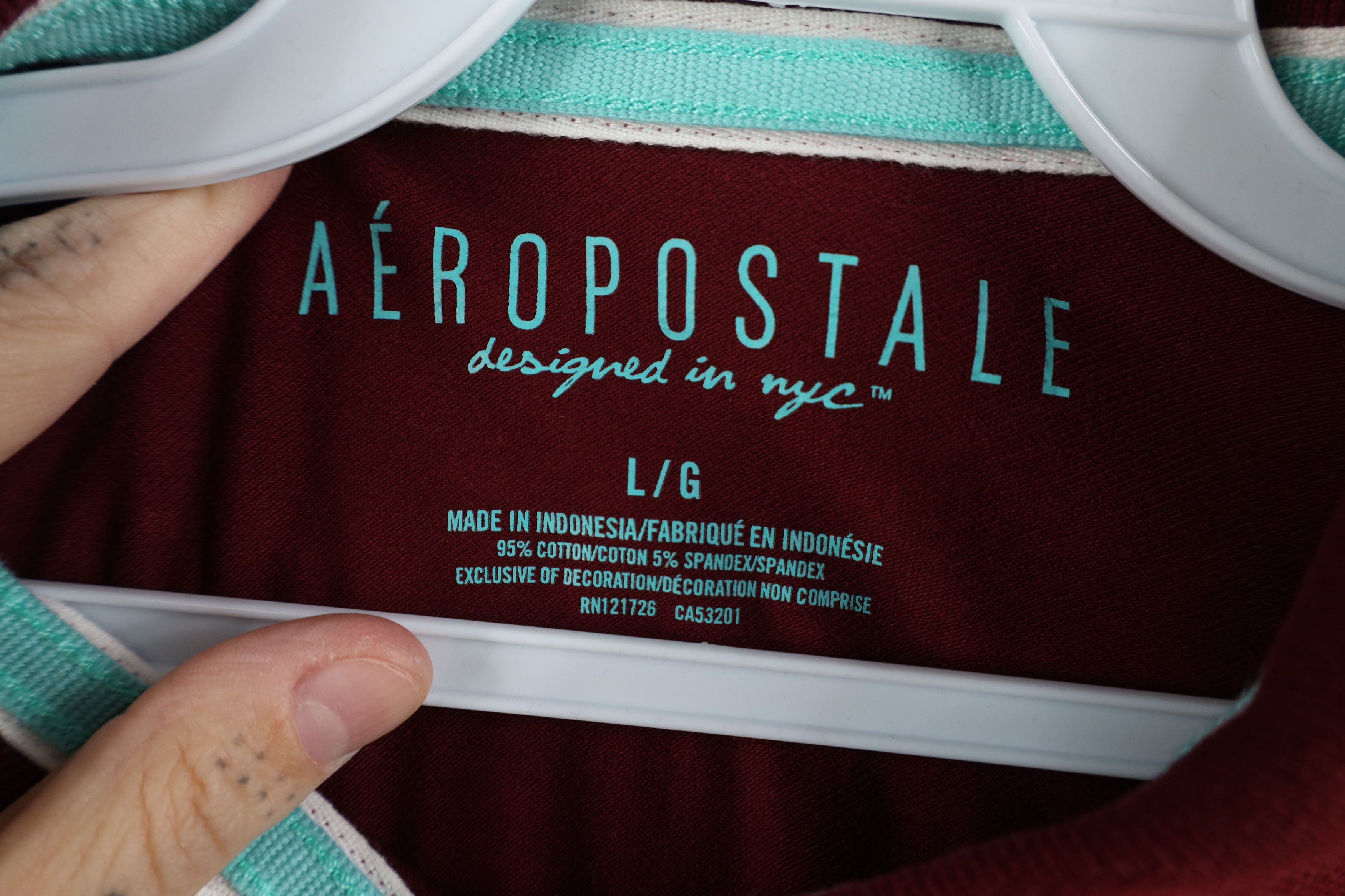Aeropostale Vintage Y2K Aeropostale Bella Collared Polo Shirt Red Size L / US 10 / IT 46 - 7 Thumbnail