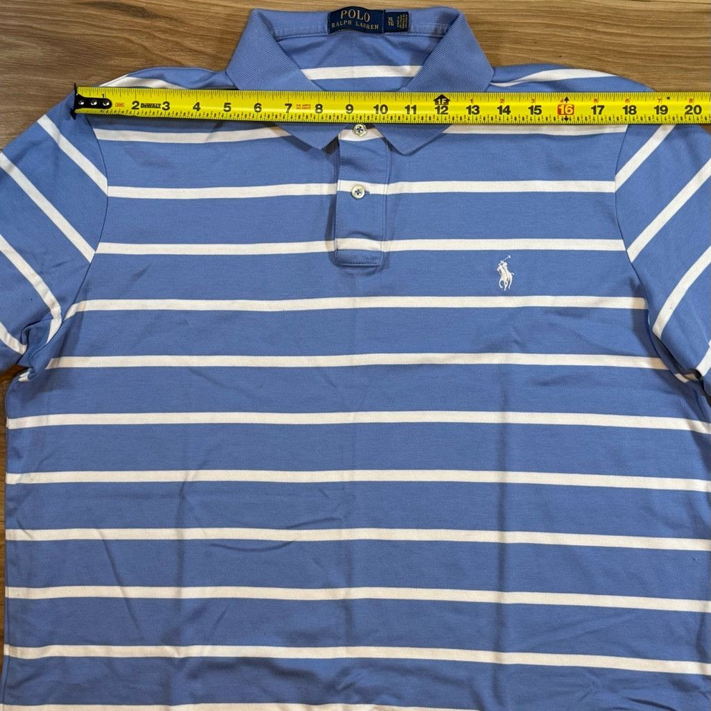Polo Ralph Lauren Polo Ralph Lauren Men’s XL Stripe Polo Shirt Blue Size US XL / EU 56 / 4 - 4 Thumbnail