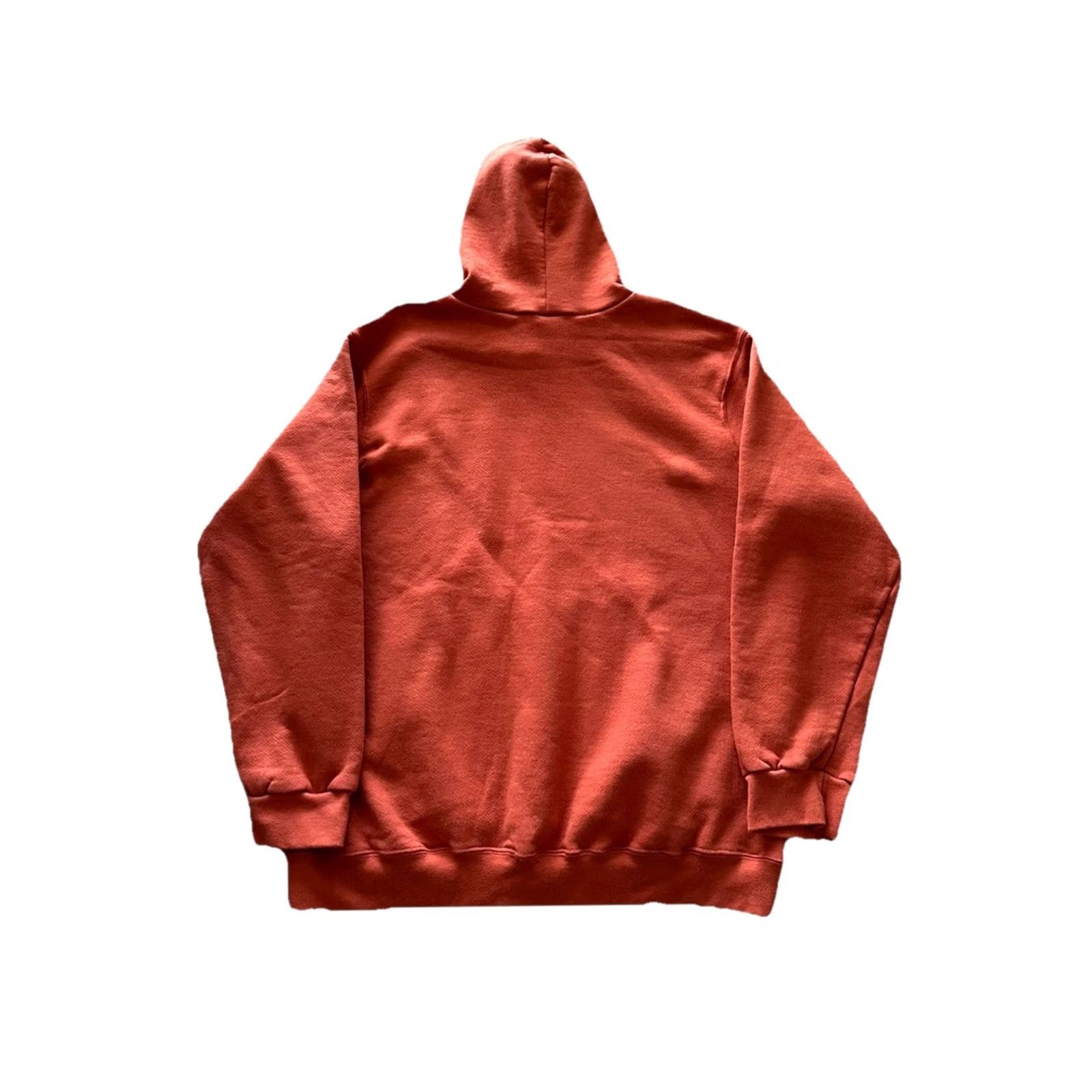 Nike VINTAGE Nike Center Swoosh Pullover Hoodie Mens L Orange 90s Retro Grunge Hip Hop Sports Logo Long Sleeve Drawstring Pocket Heavyweight Size US L / EU 52-54 / 3 - 7 Thumbnail