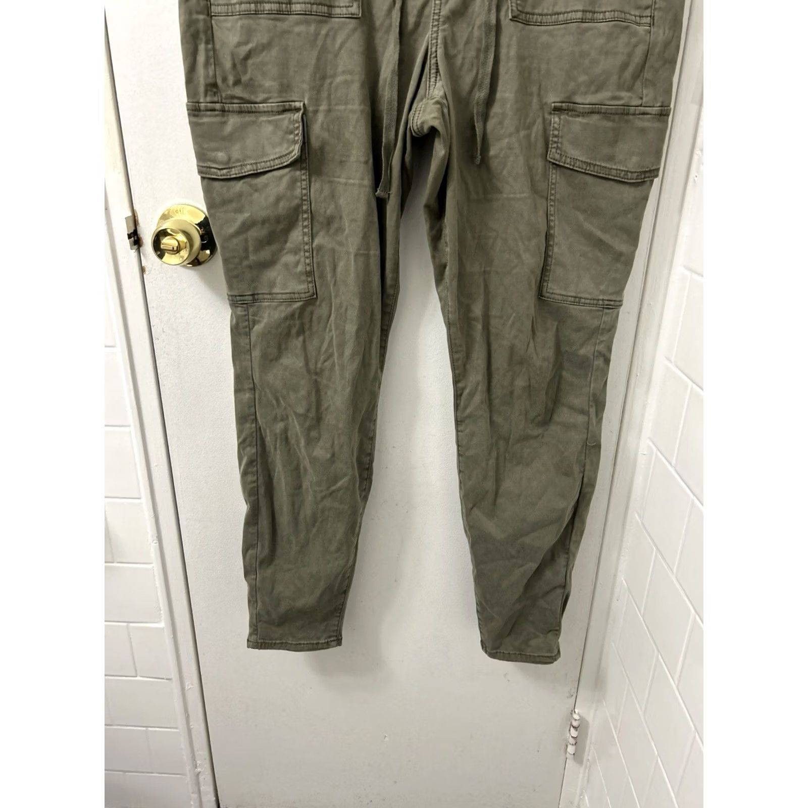 American Eagle Outfitters VINTAGE American Eagle Outfitters Curvy Super Hi-Rise Jegging Womens 16x30 Green Cargo Pants NWT Size 24" / US 00 / IT 34 - 3 Thumbnail