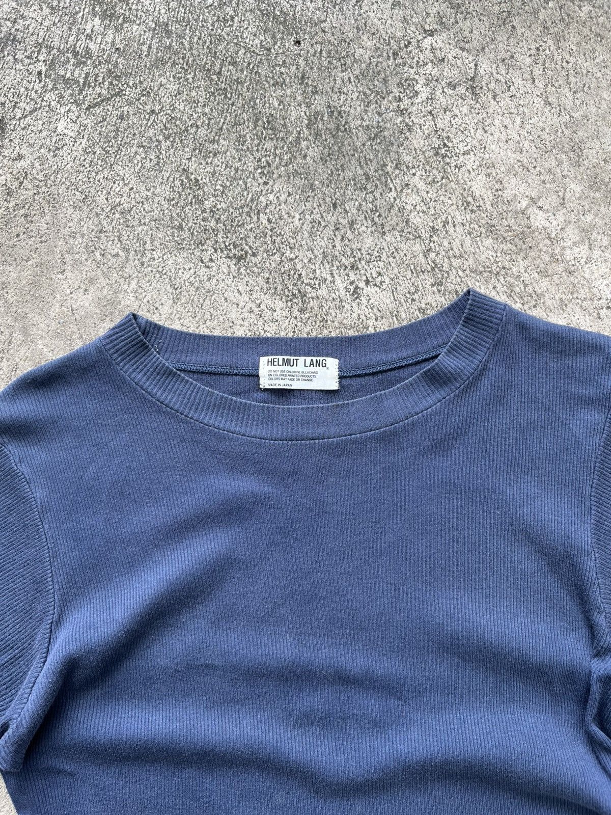 Helmut Lang Vintage Helmut Lang // Navy Short Sleeve Tees Size US S / EU 44-46 / 1 - 2 Thumbnail