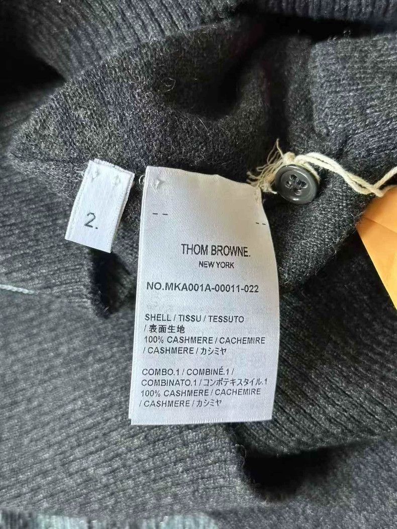Thom Browne Thom Browne size2 Dark grey cashmere sweater Size US M / EU 48-50 / 2 - 4 Thumbnail
