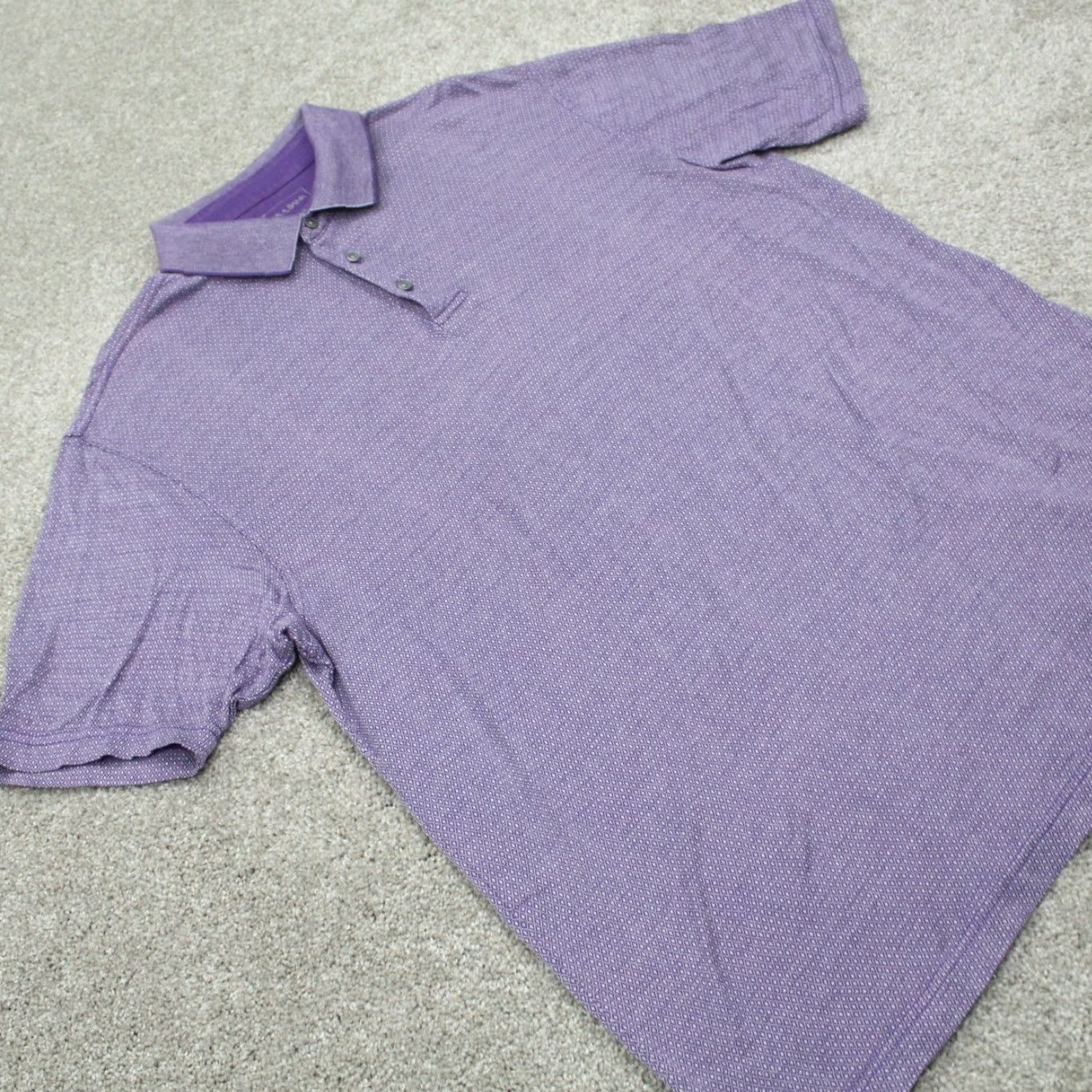 Jos. A. Bank Jos. A. Bank Leadbetter Golf Polo Shirt Mens Large Purple 100% Cotton S/S Pullover Size US L / EU 52-54 / 3 - 5 Thumbnail