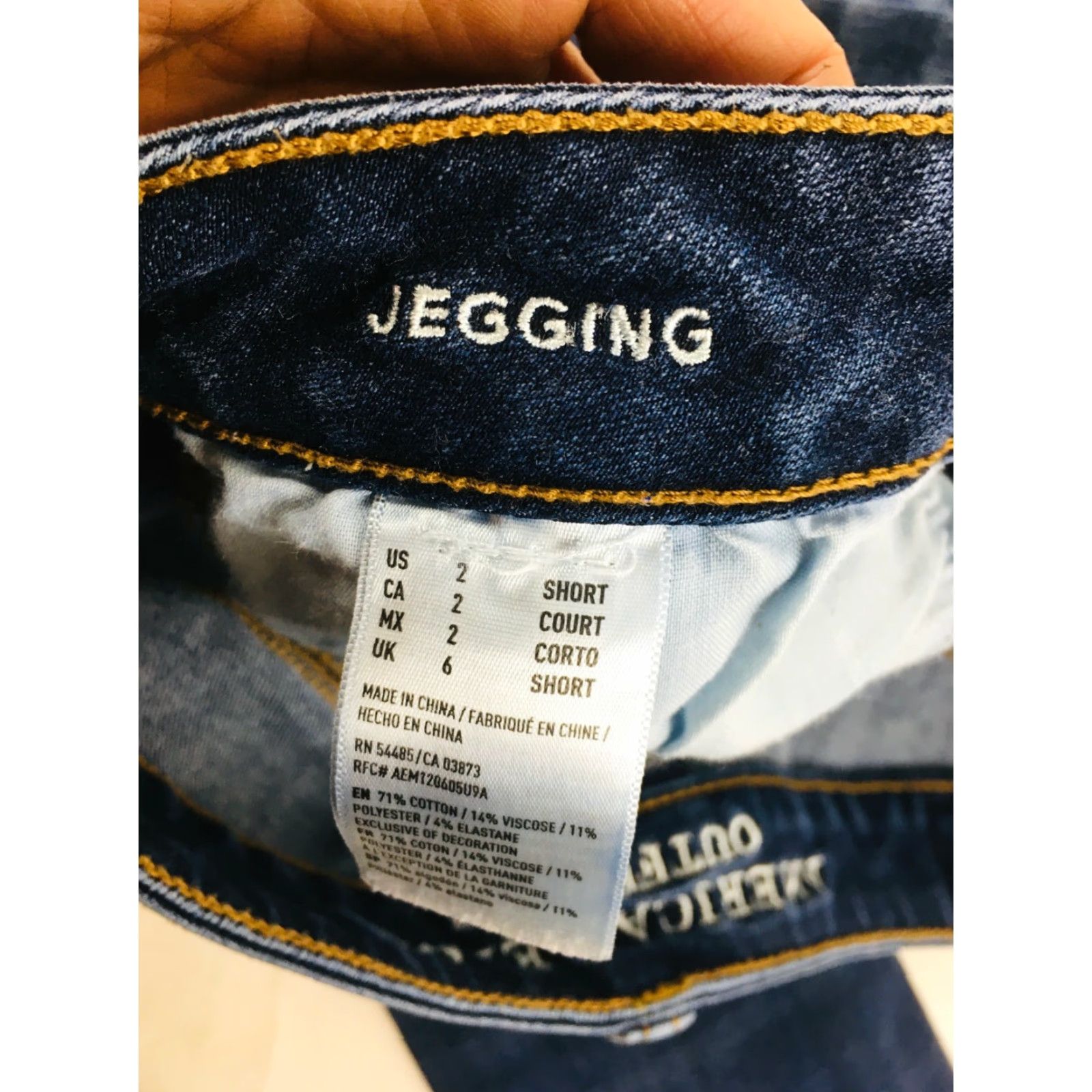 American Eagle Outfitters American Eagle Outfitters Jeans Women's 2 Distressed Super Stretch Jegging Denim Blue Dark Wash Size 2 Womens Jeans Size 26" / US 2 / IT 38 - 7 Thumbnail