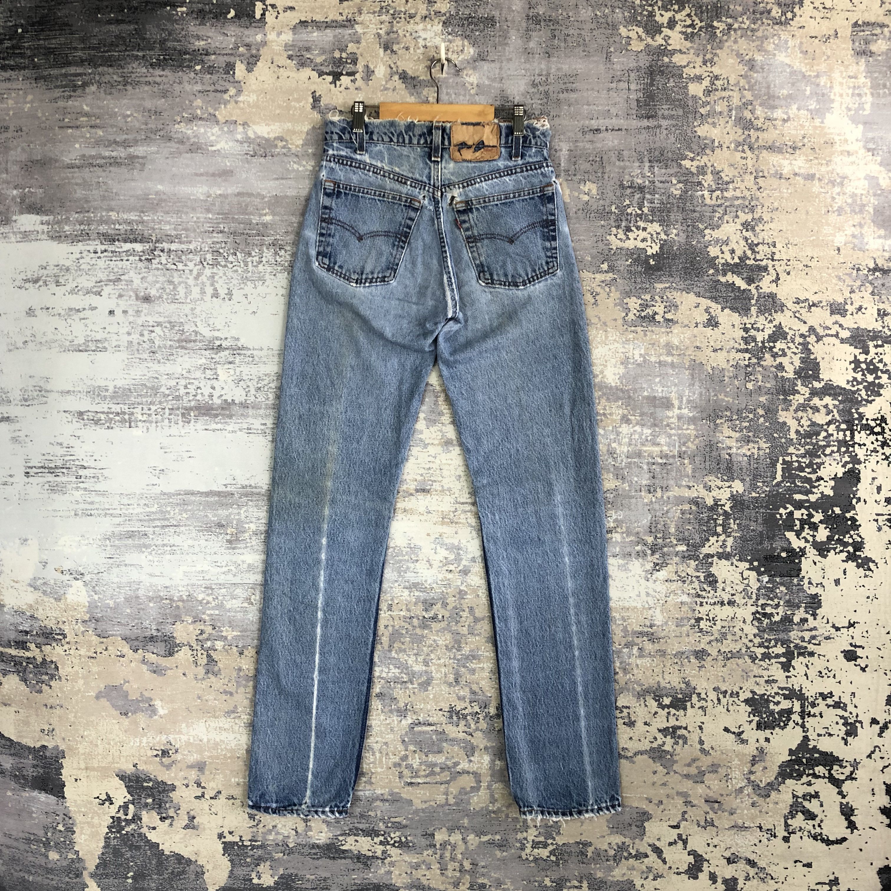 Levi's 80s Levis 505 Stonewash Jeans Distressed Levi's Faded Denim Size 26" / US 2 / IT 38 - 2 Thumbnail