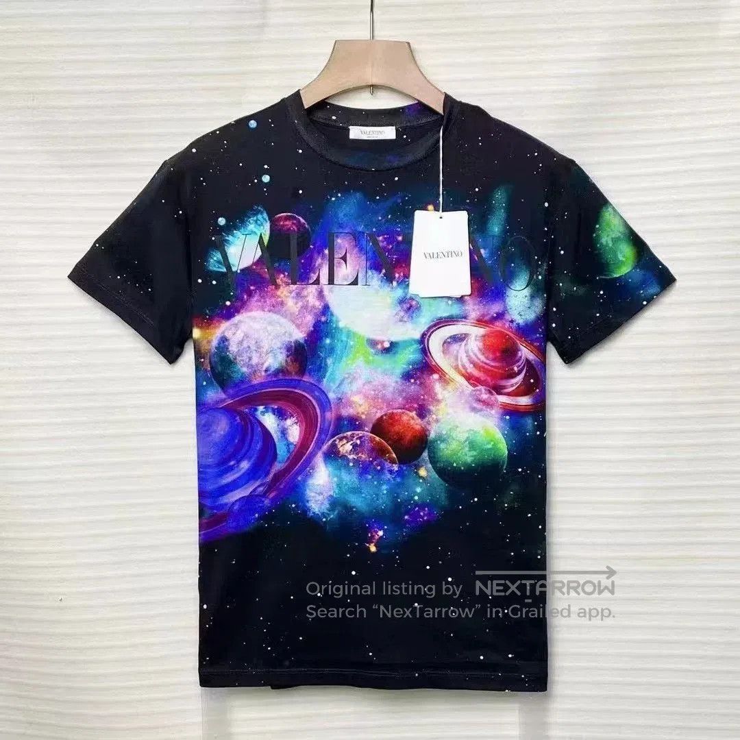 Valentino Valentino Men's Space Print Cotton T. Size US XS / EU 42 / 0 - 1 Thumbnail