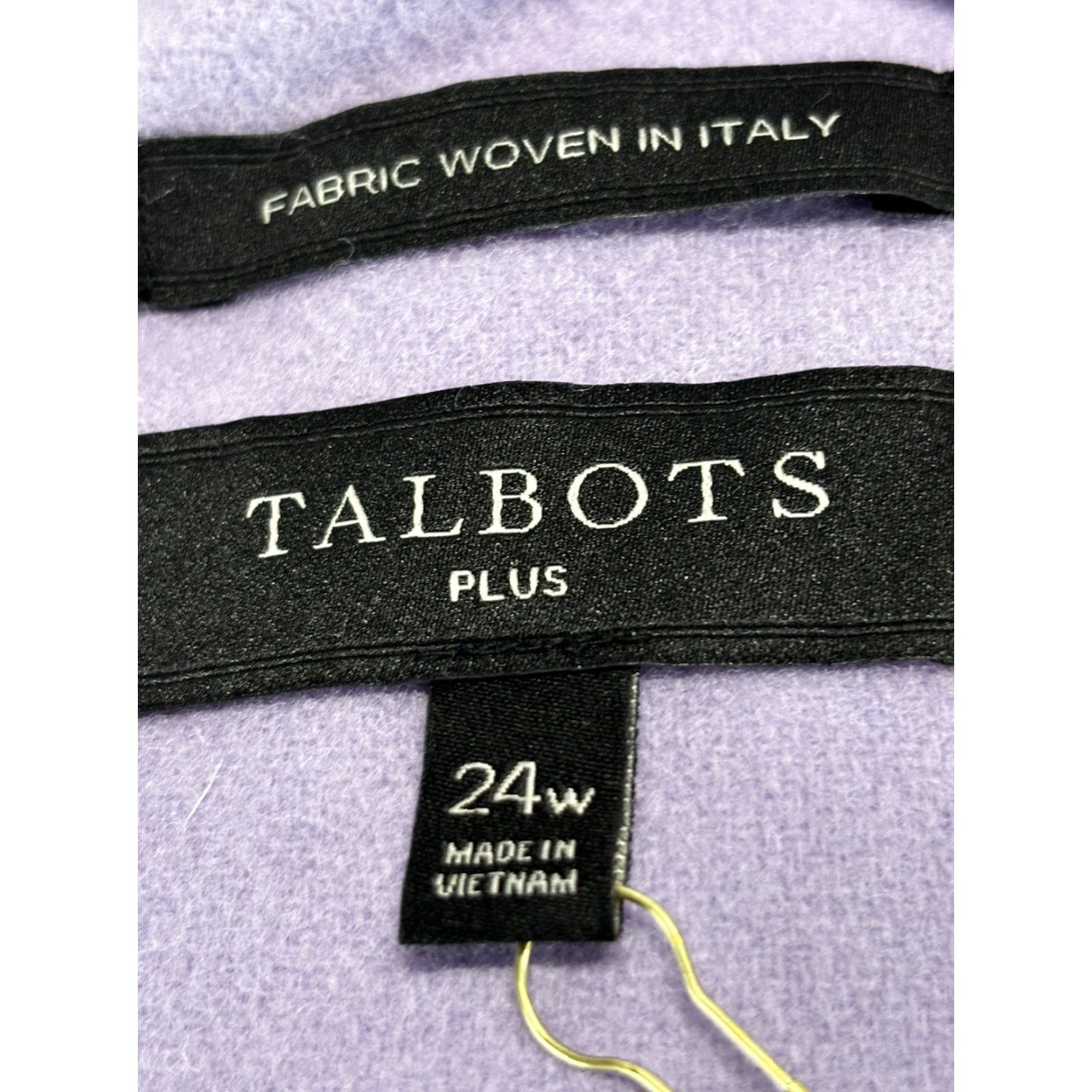 Talbots VINTAGE Talbots Wool Blazer Jacket Women Plus 24W Purple Italian Style Long Sleeve Size 4XL / US 24-26 - 6 Thumbnail