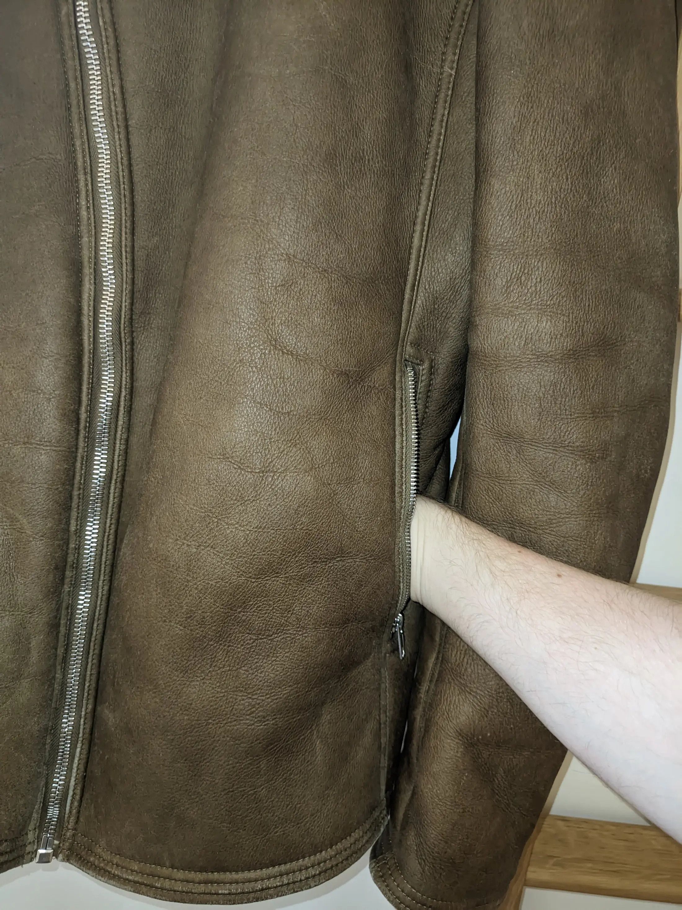 Rick Owens Rick Owens FW15 Sphinx Shearling Bauhaus Jacket Size 56 Size US XL / EU 56 / 4 - 4 Thumbnail
