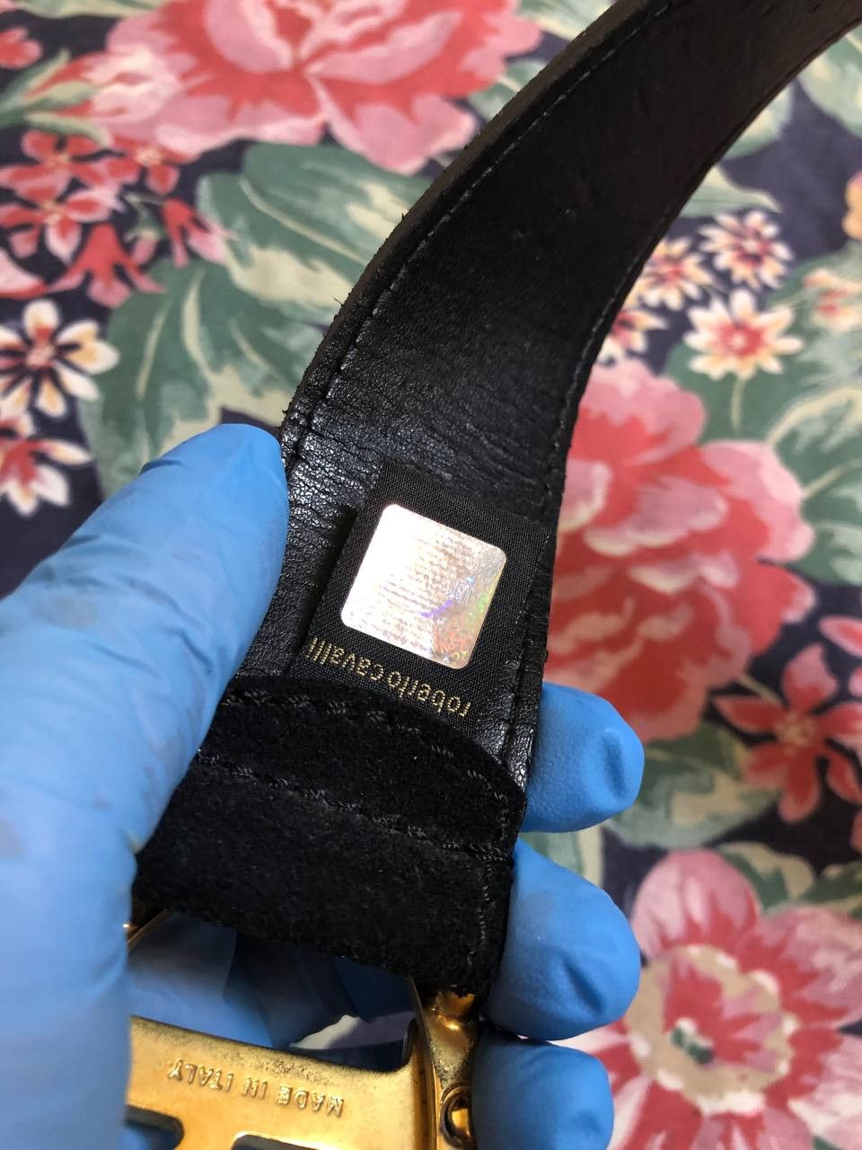 Just Cavalli Just Cavalli Leather suede Logo Belt . Size ONE SIZE - 4 Thumbnail