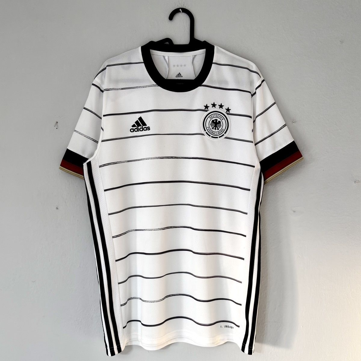 Adidas 2019 2020 Germany National Adidas Home Kit Soccer Jersey Tee Size US M / EU 48-50 / 2 - 3 Thumbnail