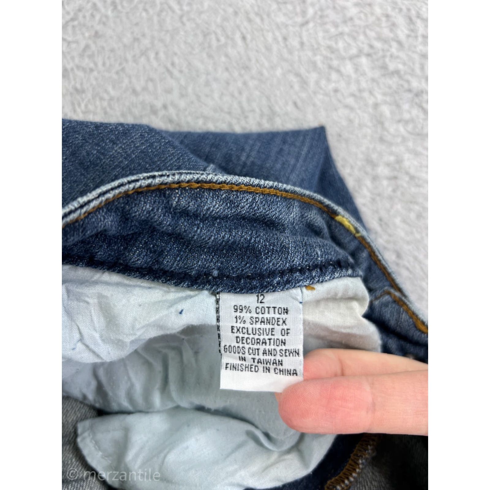 Vintage Hillard & Hanson Jeans Womens 12 Blue Denim Bootcut 5-Pocket Cotton Blend Relaxed Blue 90s Western Mens Womens Girls Size 34" / US 12 / IT 48 - 5 Thumbnail