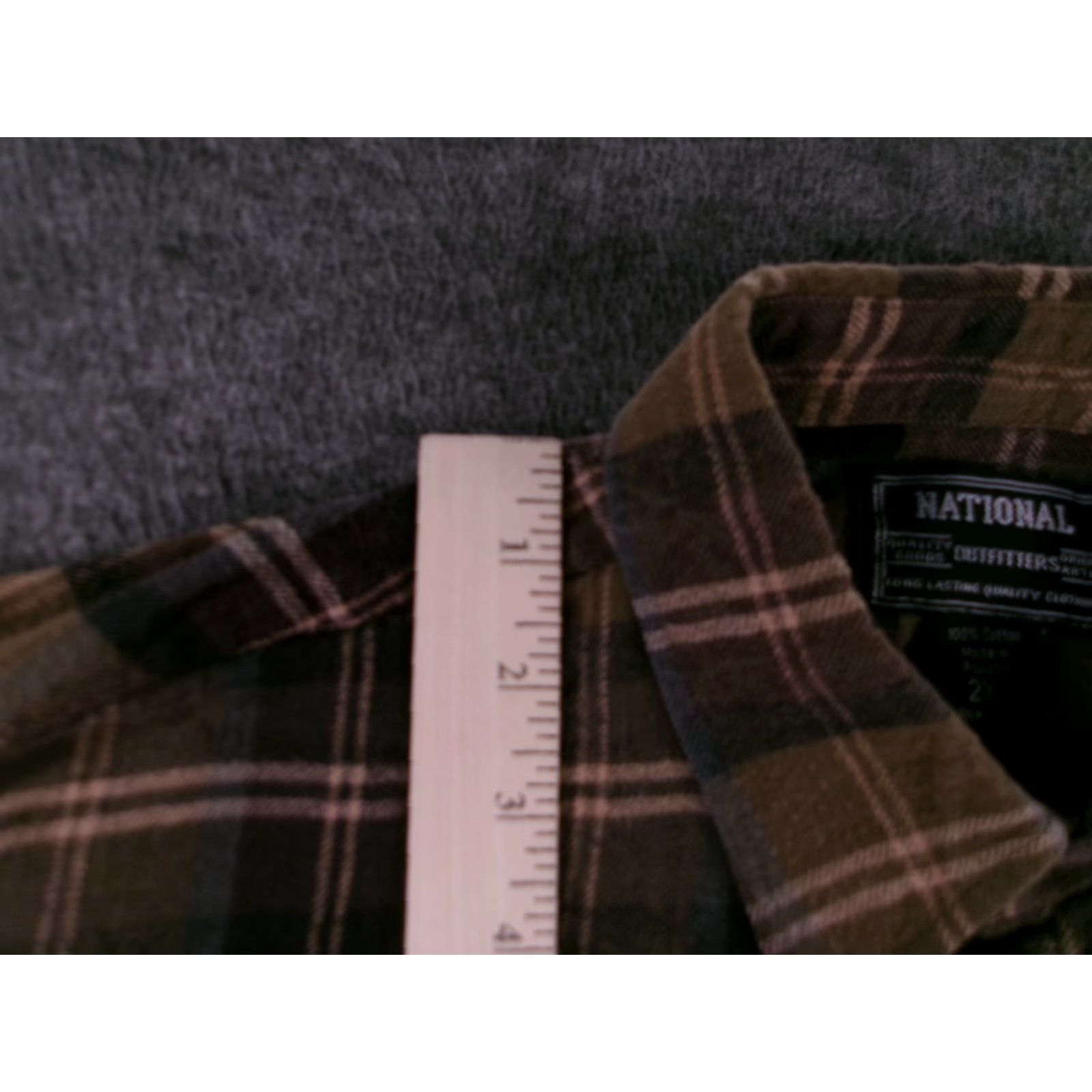 Vintage VINTAGE Copper & Oak Shirt Men 2XL Brown Plaid Flannel Button-Up Outdoor Workwear Classic Lumberjack Size US XXL / EU 58 / 5 - 4 Thumbnail