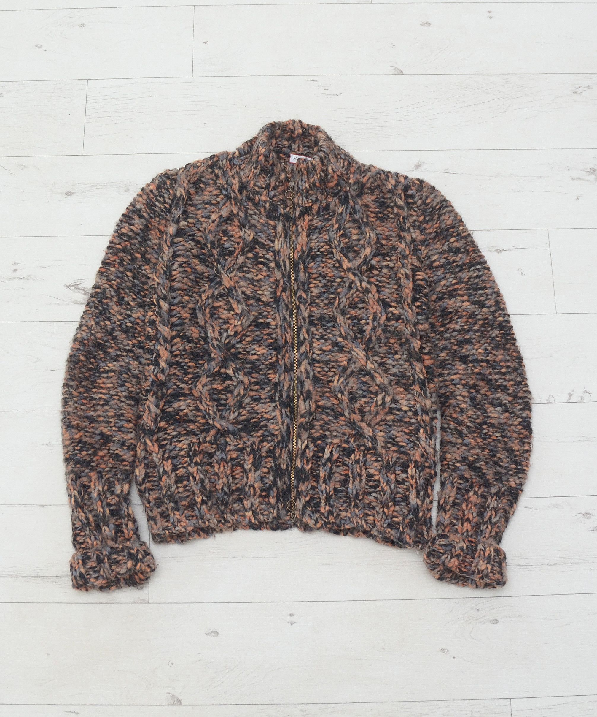 Vintage MAX & Co Classic Wool Full Zip Sweater Knit Y2K