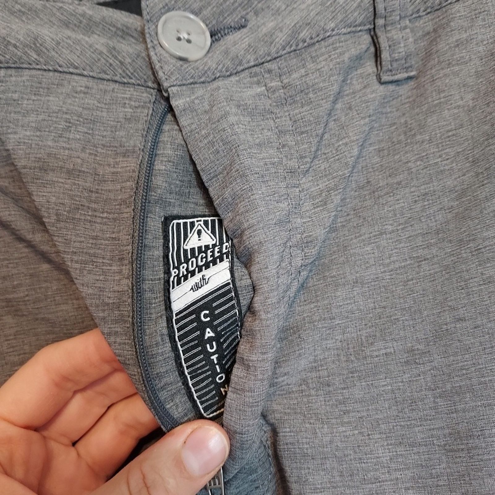 TravisMathew Travis Mathew Men’s Gray Casual Active Flat Front Shorts Size US 34 / EU 50 - 7 Thumbnail