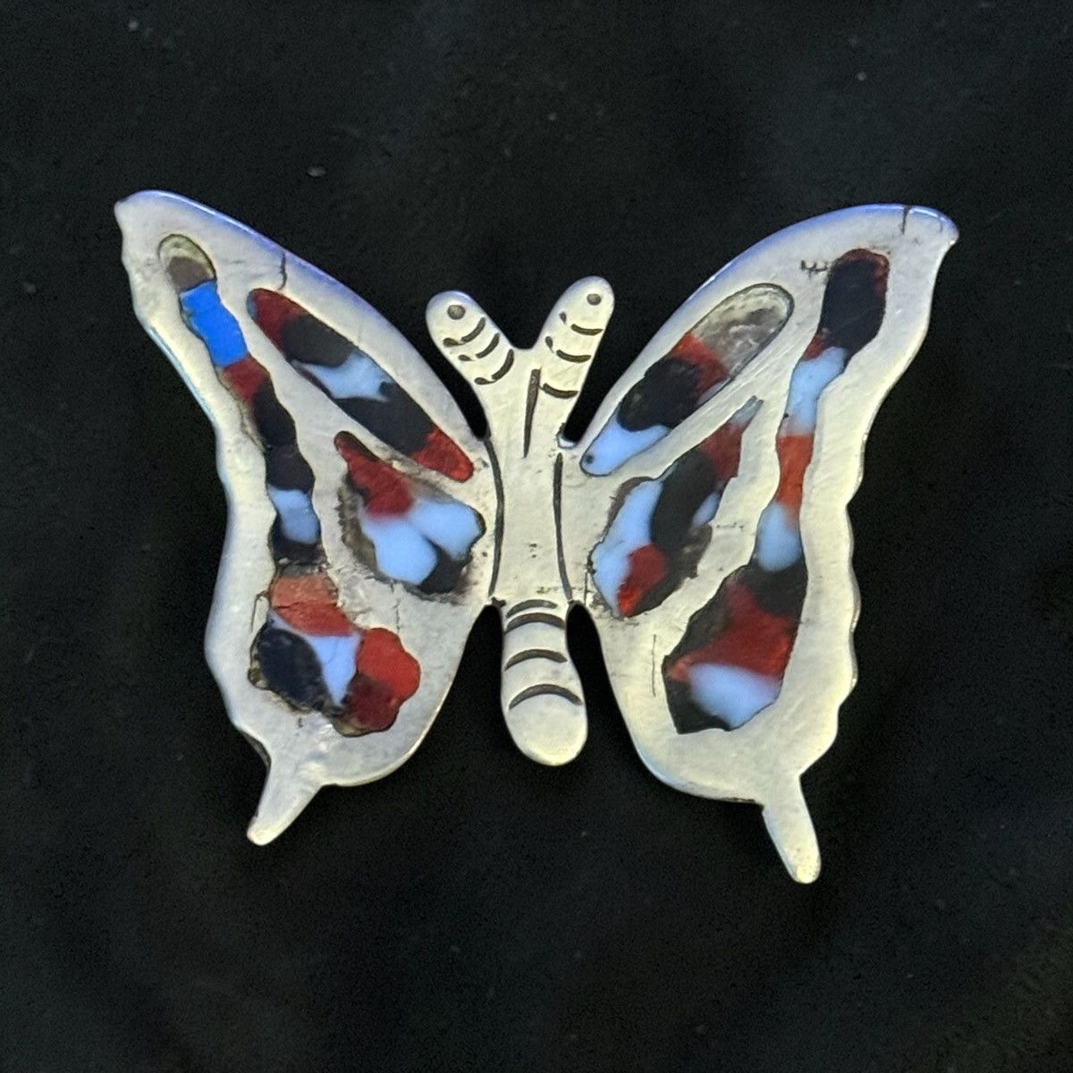 Vintage Vintage silver alpaca Mexico butterfly brooch Size ONE SIZE - 1 Thumbnail