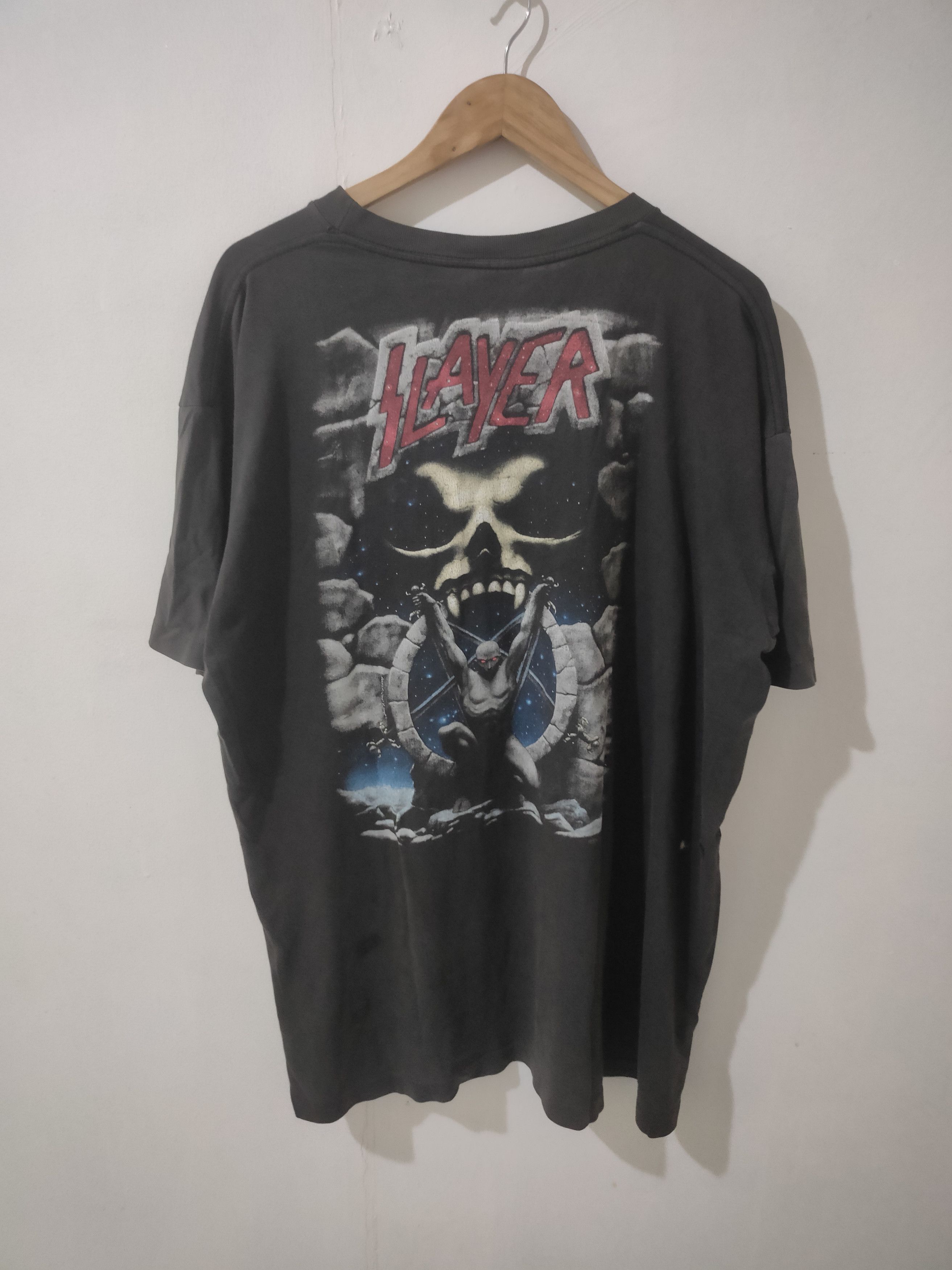 Vintage Rare 1996 Vintage Slayer Double Trouble Test Print Size US XL / EU 56 / 4 - 1 Thumbnail
