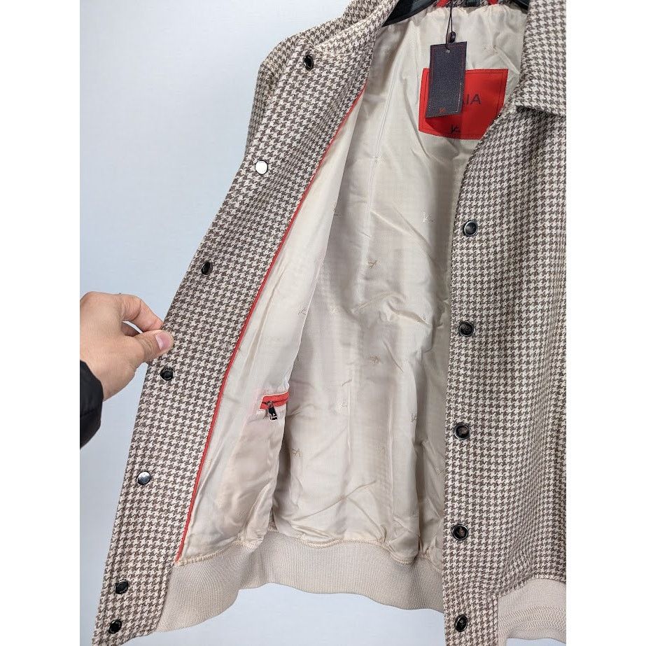 Isaia o1rshd1 CC20 Varsity Jacket in Beige/Brown Size US M / EU 48-50 / 2 - 10 Thumbnail