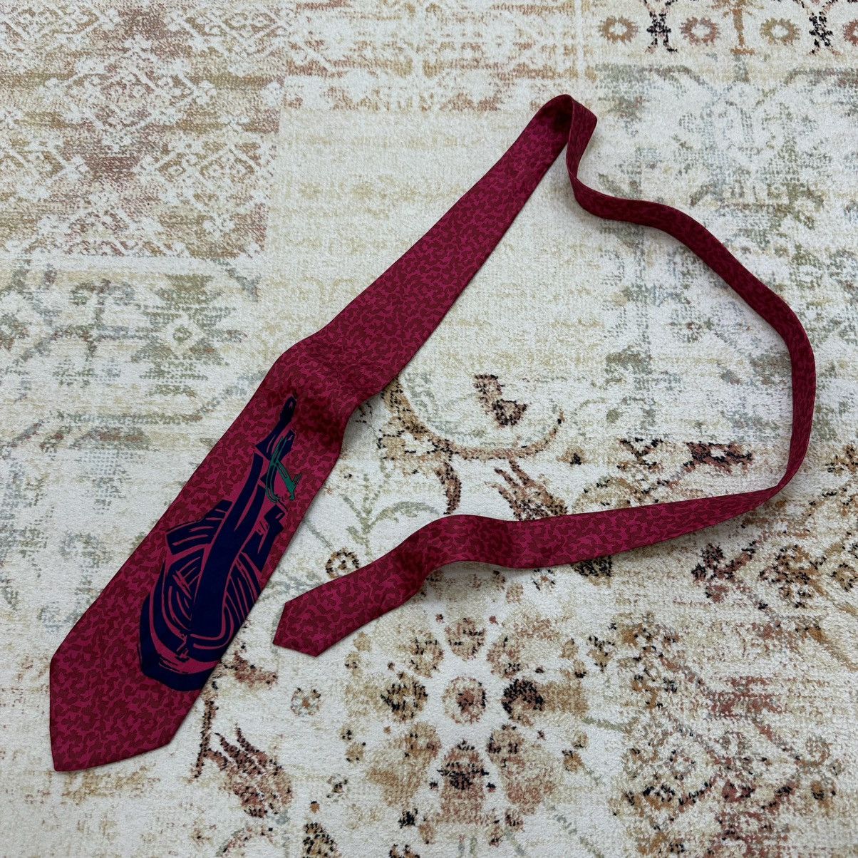 SikSilk × Vintage Vintage Tie 90s Silk Luxury Rare Streetwear Size ONE SIZE - 1 Thumbnail