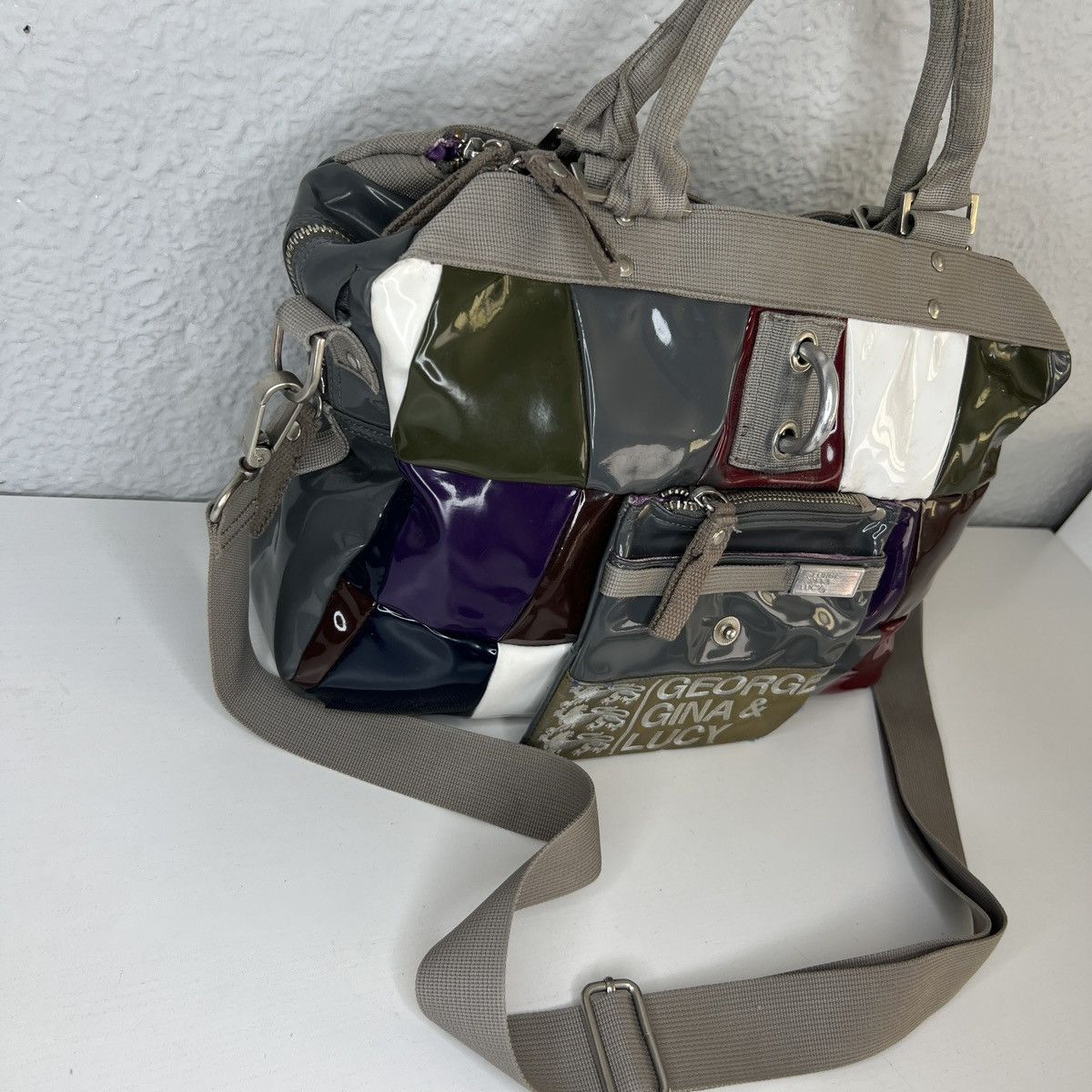 George Gina & Lucy × Japanese Brand × Vintage George Gina & Lucy GGL Vintage Bag Retro Y2K Drill Rare Hype Size ONE SIZE - 2 Thumbnail