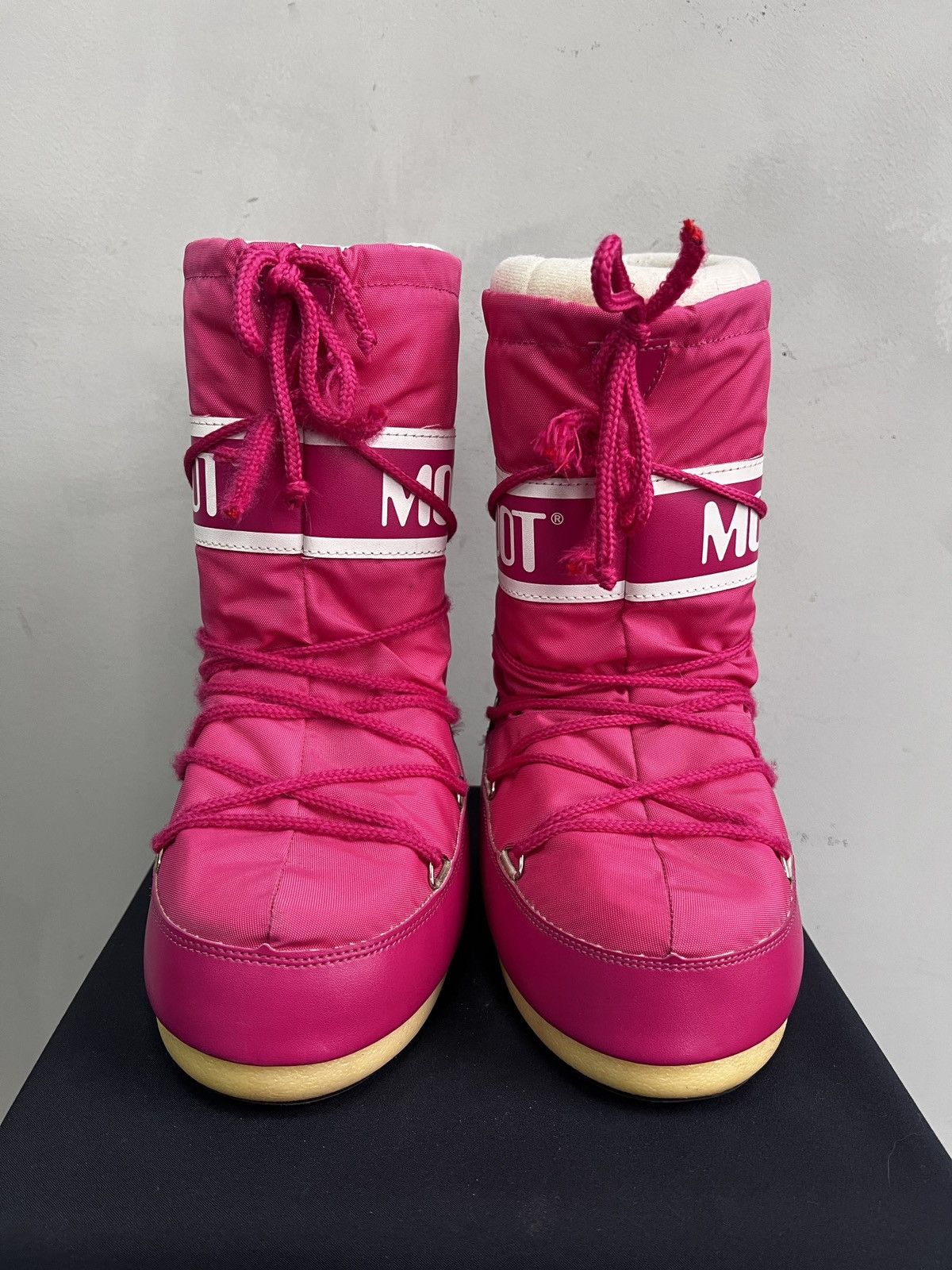 Moon Boot Pink Moon Boots Winter Classic Boots Balanciaga Style Y2K Size US 6 / IT 36 - 2 Thumbnail