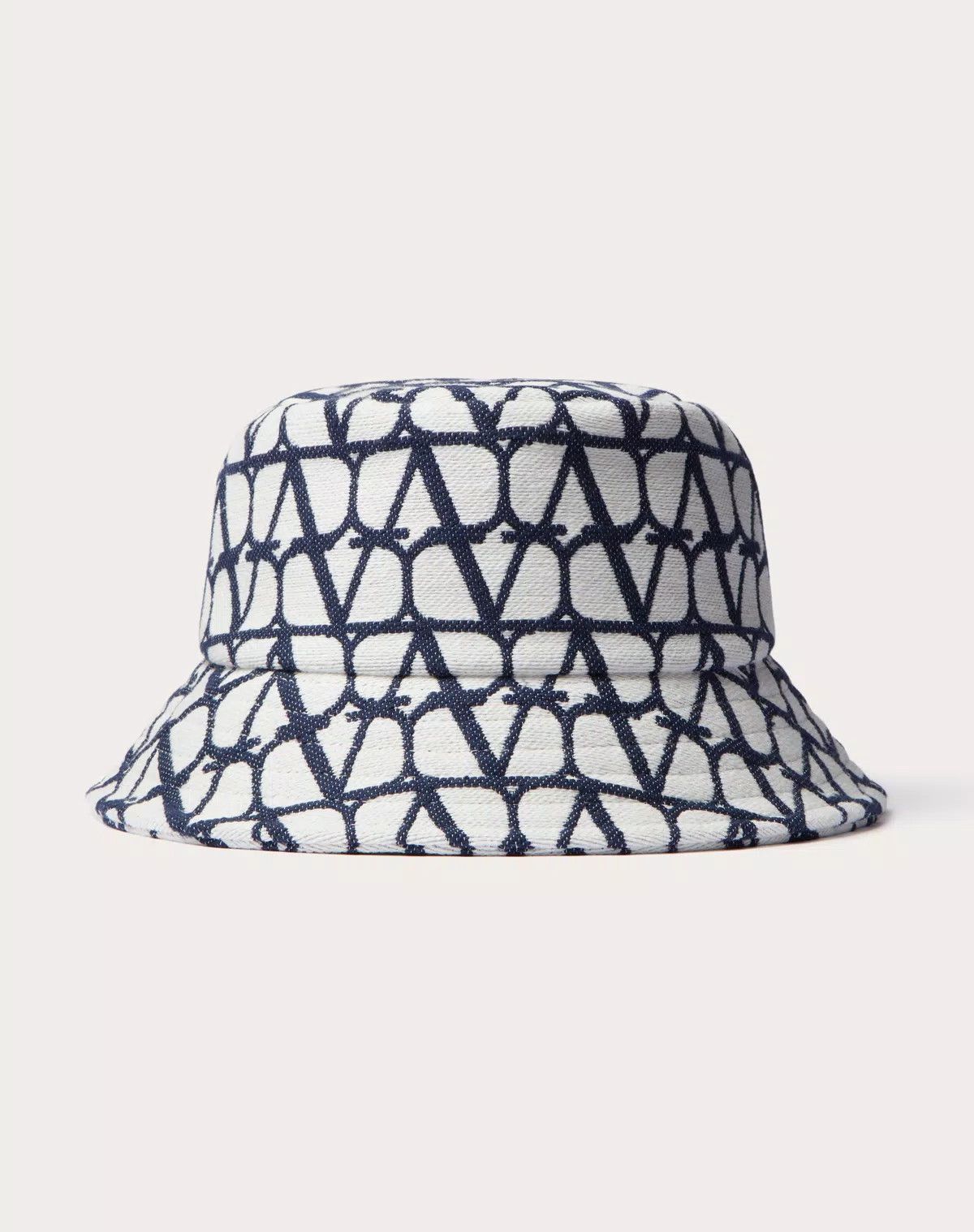 Valentino oc11z0725 Size:56/ Crochet Bucket Hat in Melange Black Size ONE SIZE - 1 Thumbnail