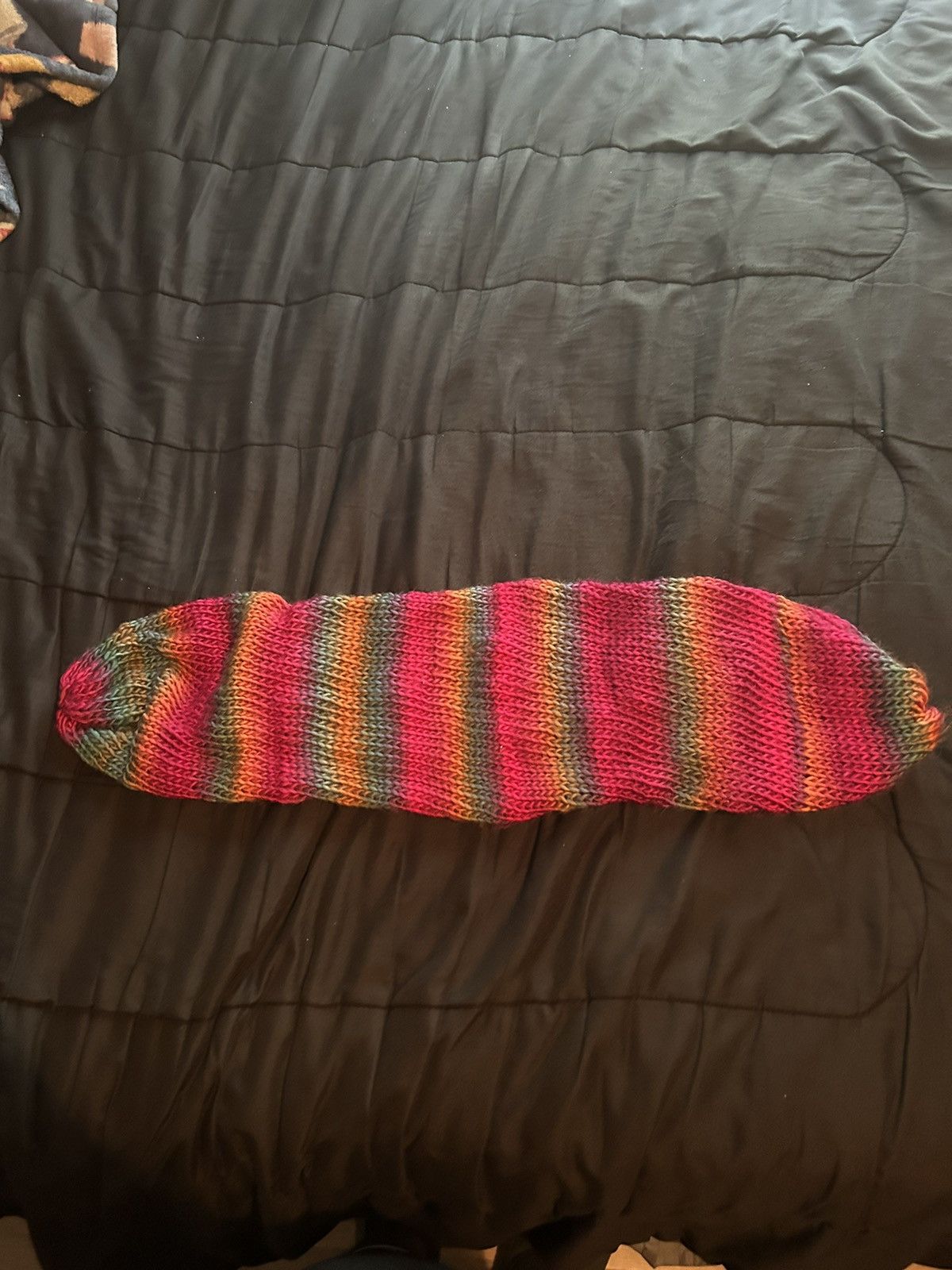 Vintage RAINBOW BEANIE Size ONE SIZE - 2 Thumbnail