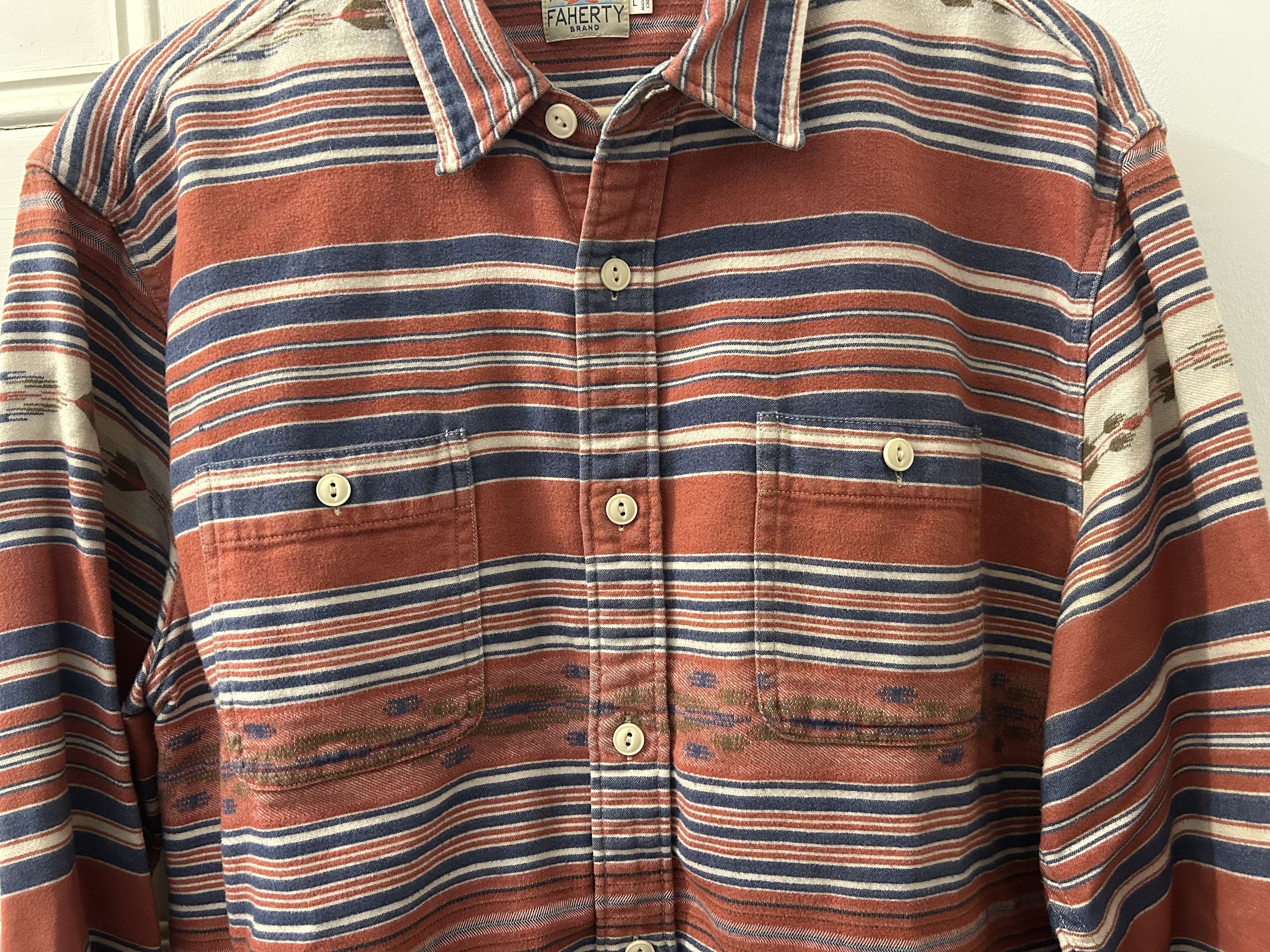 Faherty Faherty Western Shirt Size US L / EU 52-54 / 3 - 5 Thumbnail
