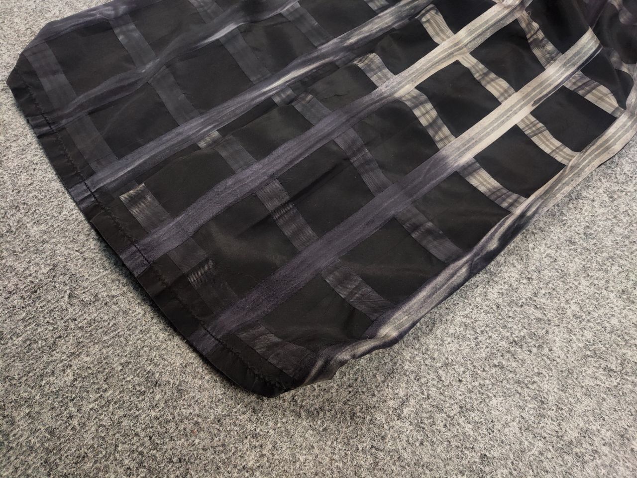 Designer Eva Kyburz Design Wide Led Light Black Pattern Pants Size 32" / US 10 / IT 46 - 6 Thumbnail