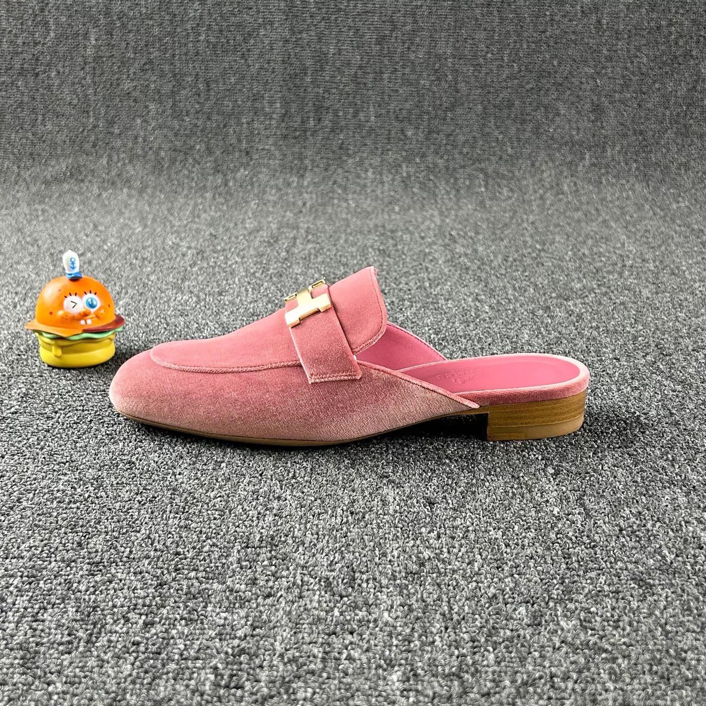 Hermes Hermès Pink Suede H Mules 36 Size US 5.5 / IT 35.5 - 3 Thumbnail