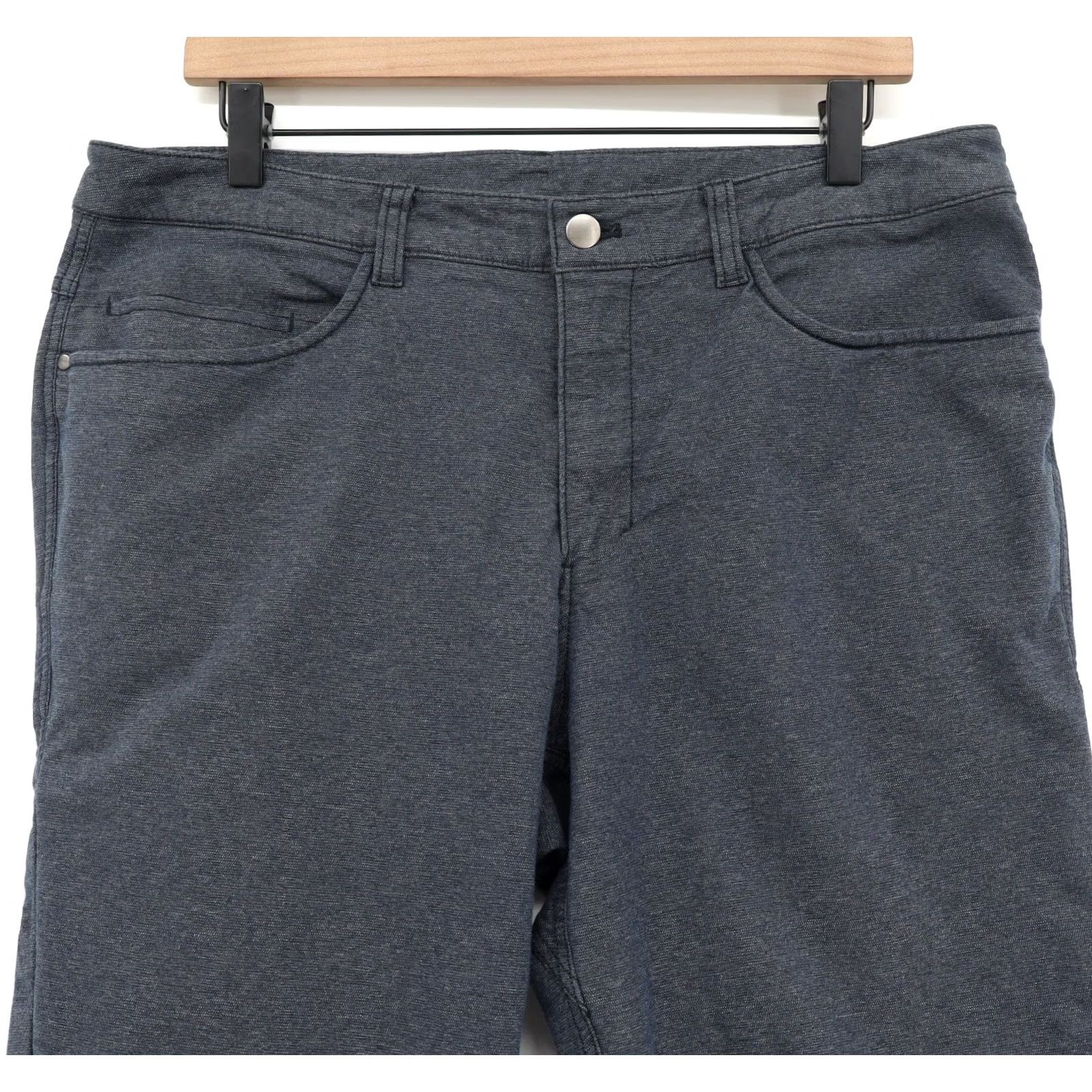 Lululemon Lululemon Men ABC Pant Classic Tech Canvas 34" Inseam Heathered Deep Navy Sz 34 Size US 34 / EU 50 - 3 Thumbnail