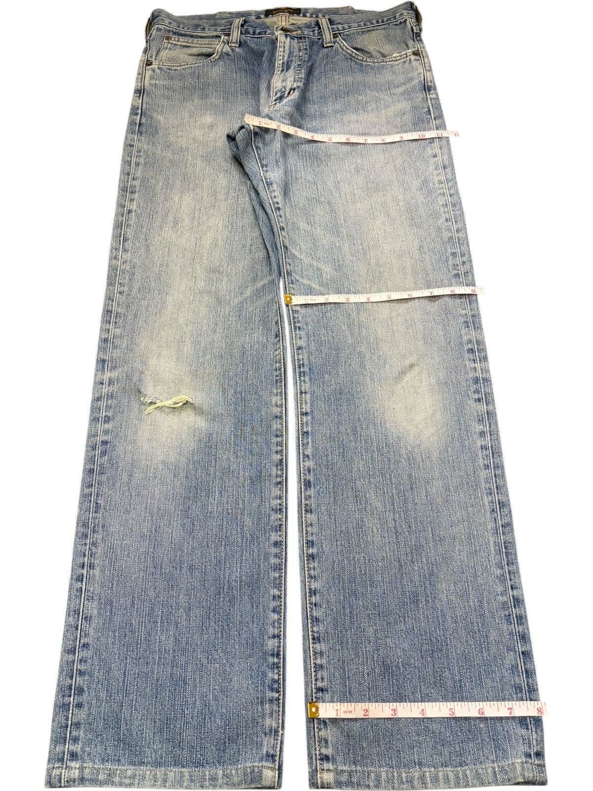 Wrangler Vintage Wrangler Faded Wash Distressed Loose Jeans Size US 33 - 8 Thumbnail