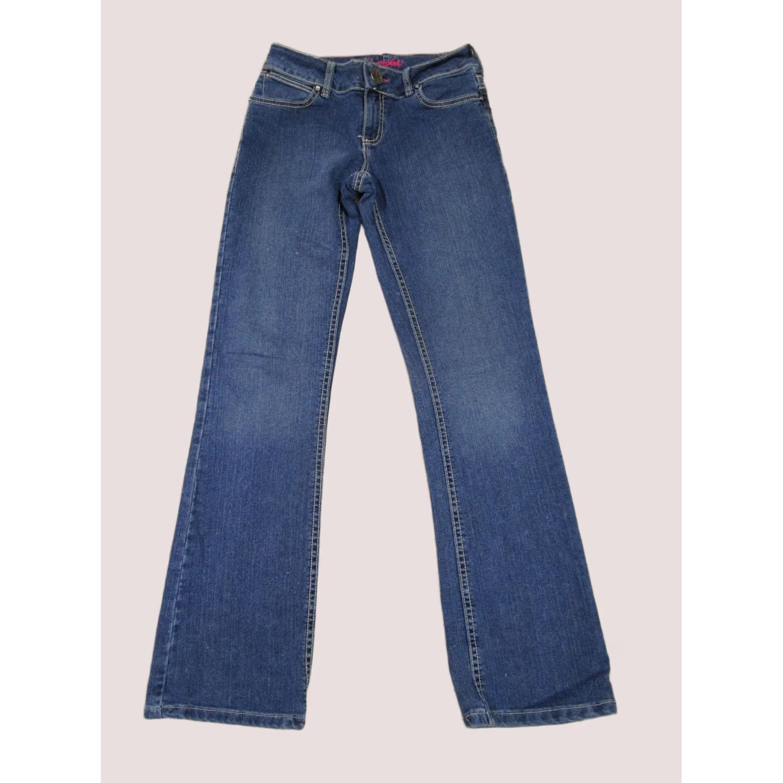 Wrangler Wrangler Jeans Women 4 Blue Mid Rise Bootcut Dark Wash Stretch Denim Pants Size 27" / US 4 / IT 40 - 1 Thumbnail