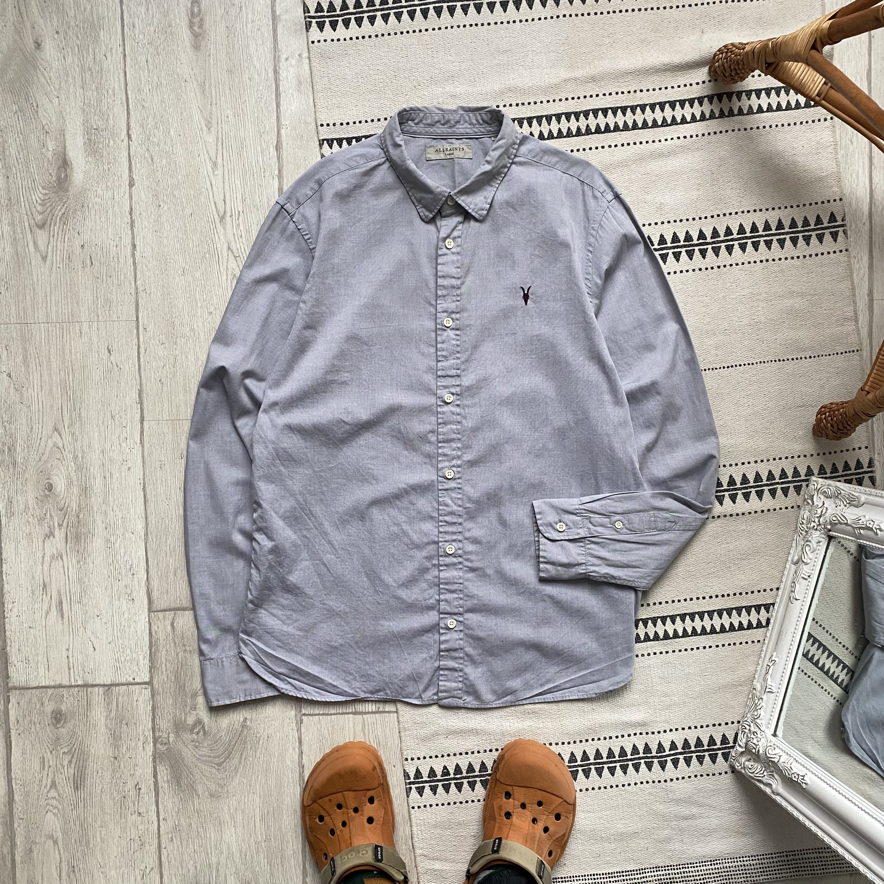 Allsaints Allsaints Shirt Oxford Oldmoney Luxury Designer Cos Size US M / EU 48-50 / 2 - 1 Thumbnail