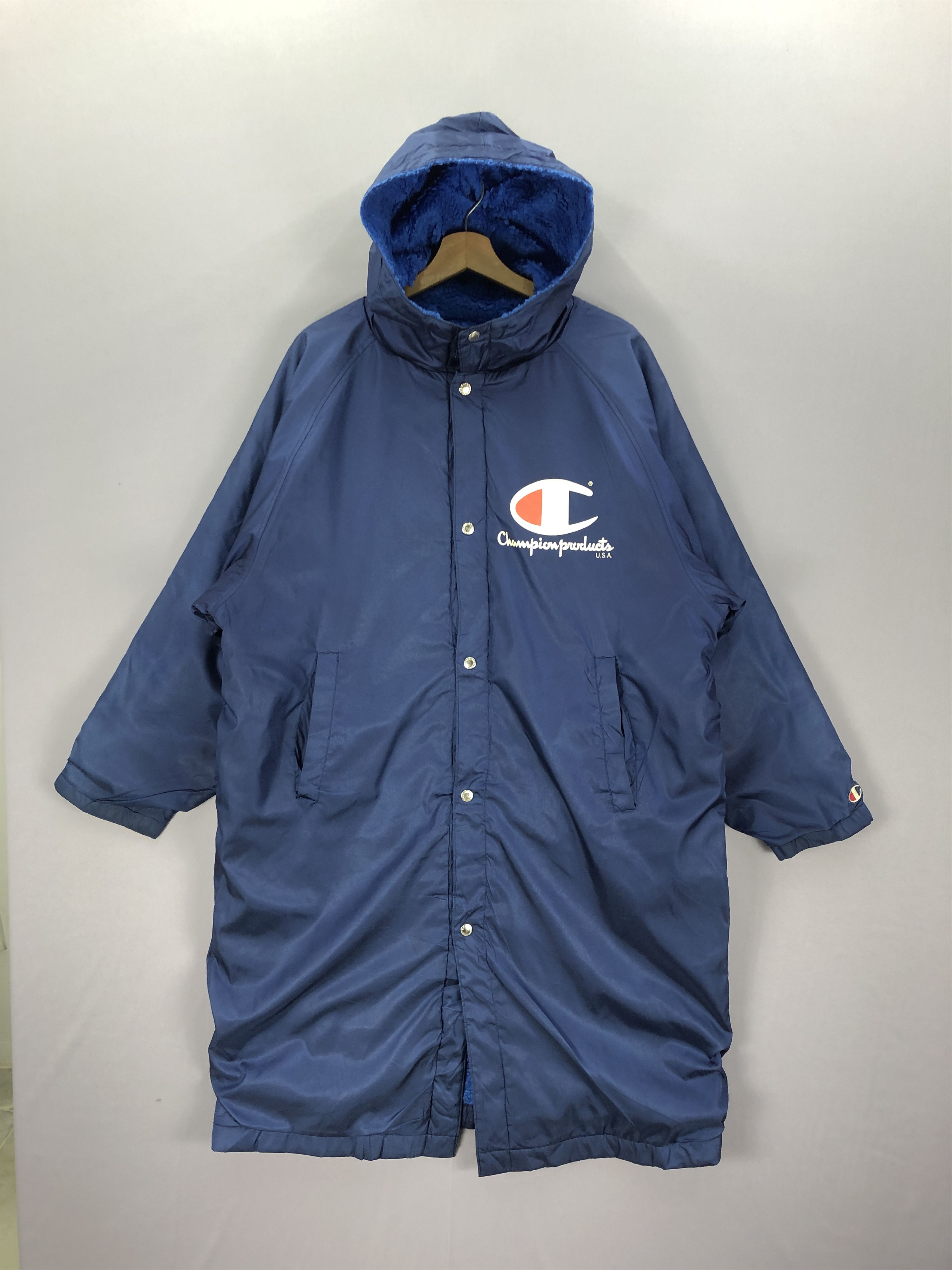 Champion Vintage Champion Hoodie Long Coat Coach Jacket Size US L / EU 52-54 / 3 - 2 Thumbnail