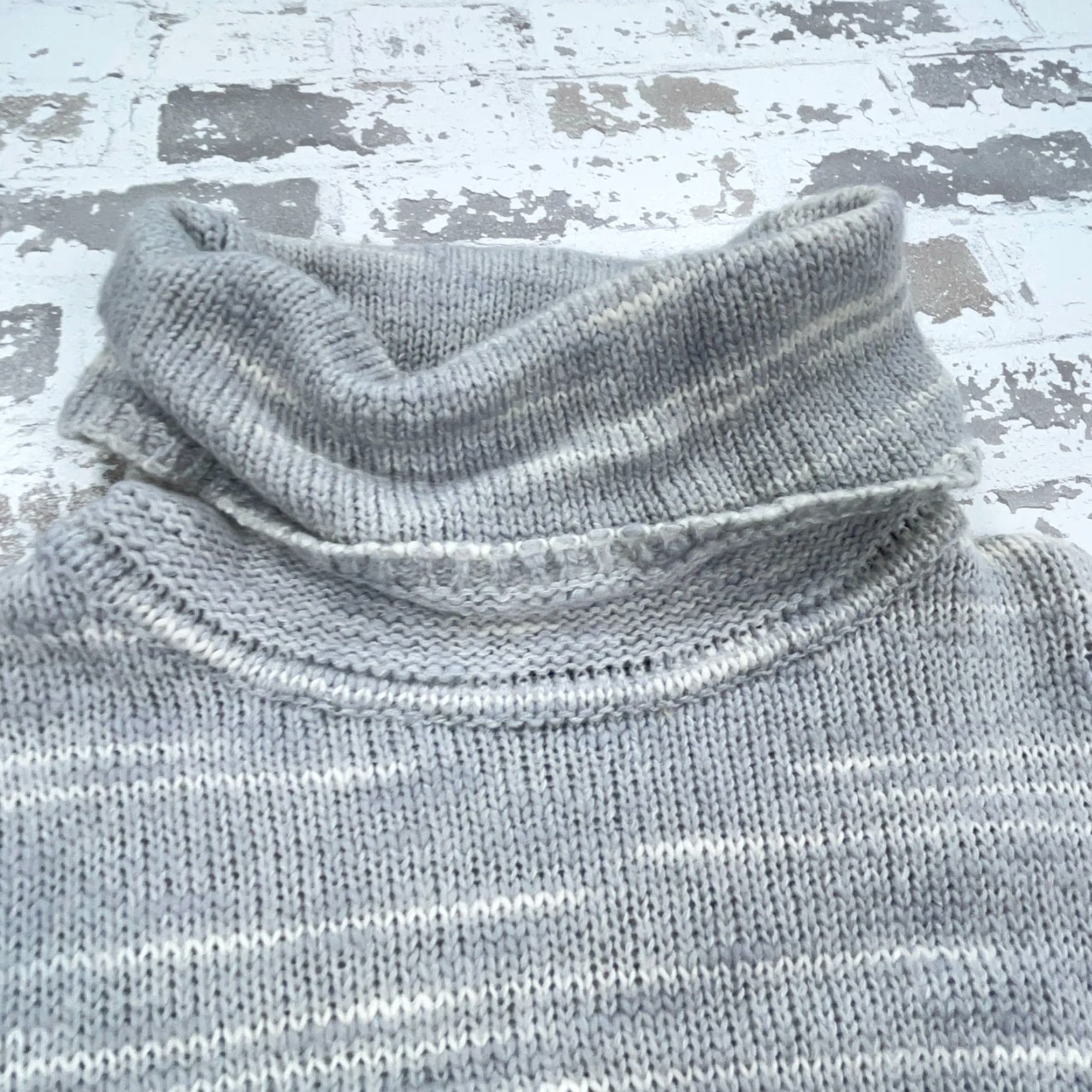 Banana Republic VINTAGE Banana Republic Women Sweater Dress Small Gray Knit Turtleneck Pullover Casual Fall Winter Size S / US 4 / IT 40 - 5 Thumbnail