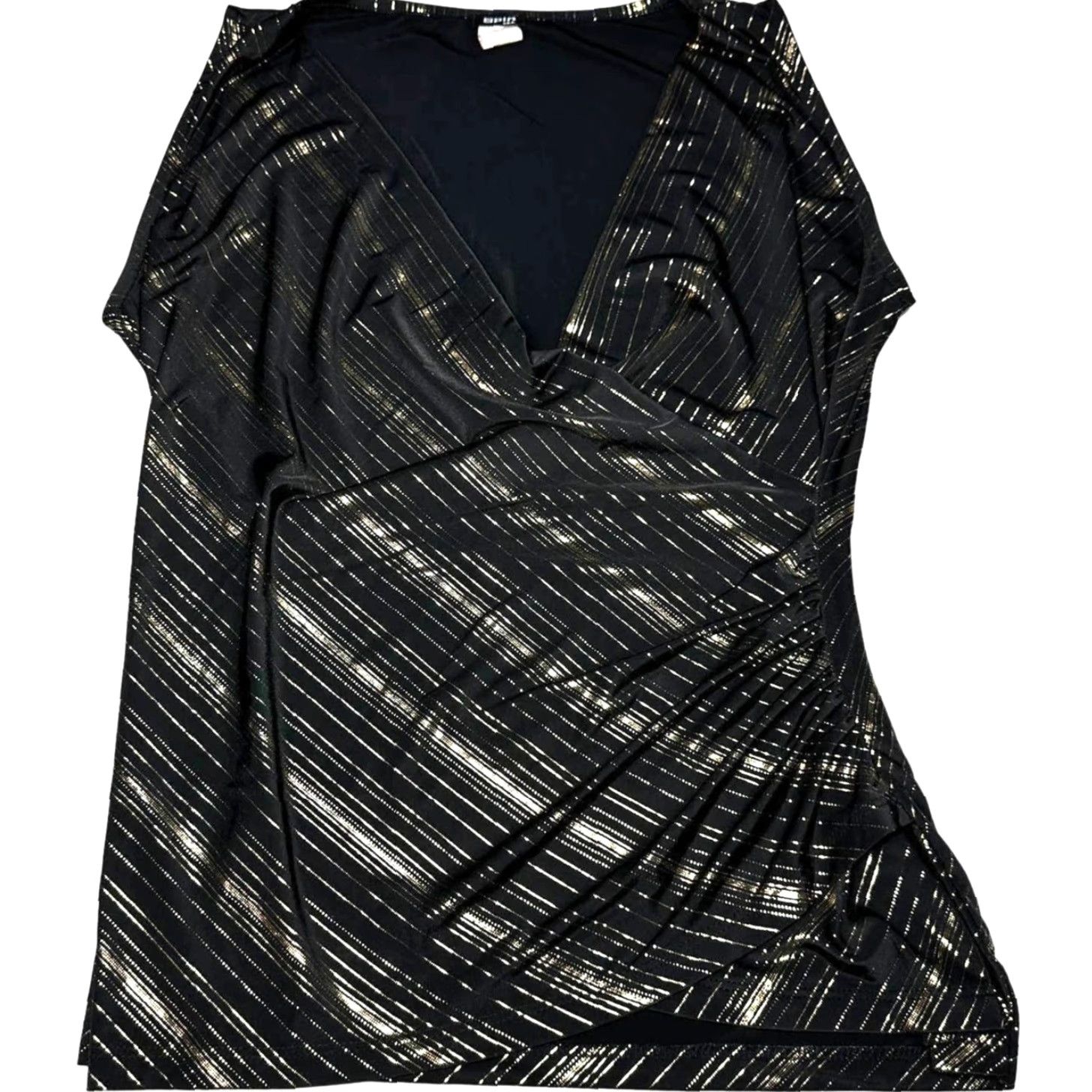 Vintage VINTAGE Spin Blouse Top Womens S Black Gold Striped Y2K Glam Grunge Made in USA Shirt/Top Womens S Black Gold Striped Y2K Glam Grunge USA Size S / US 4 / IT 40 - 3 Thumbnail