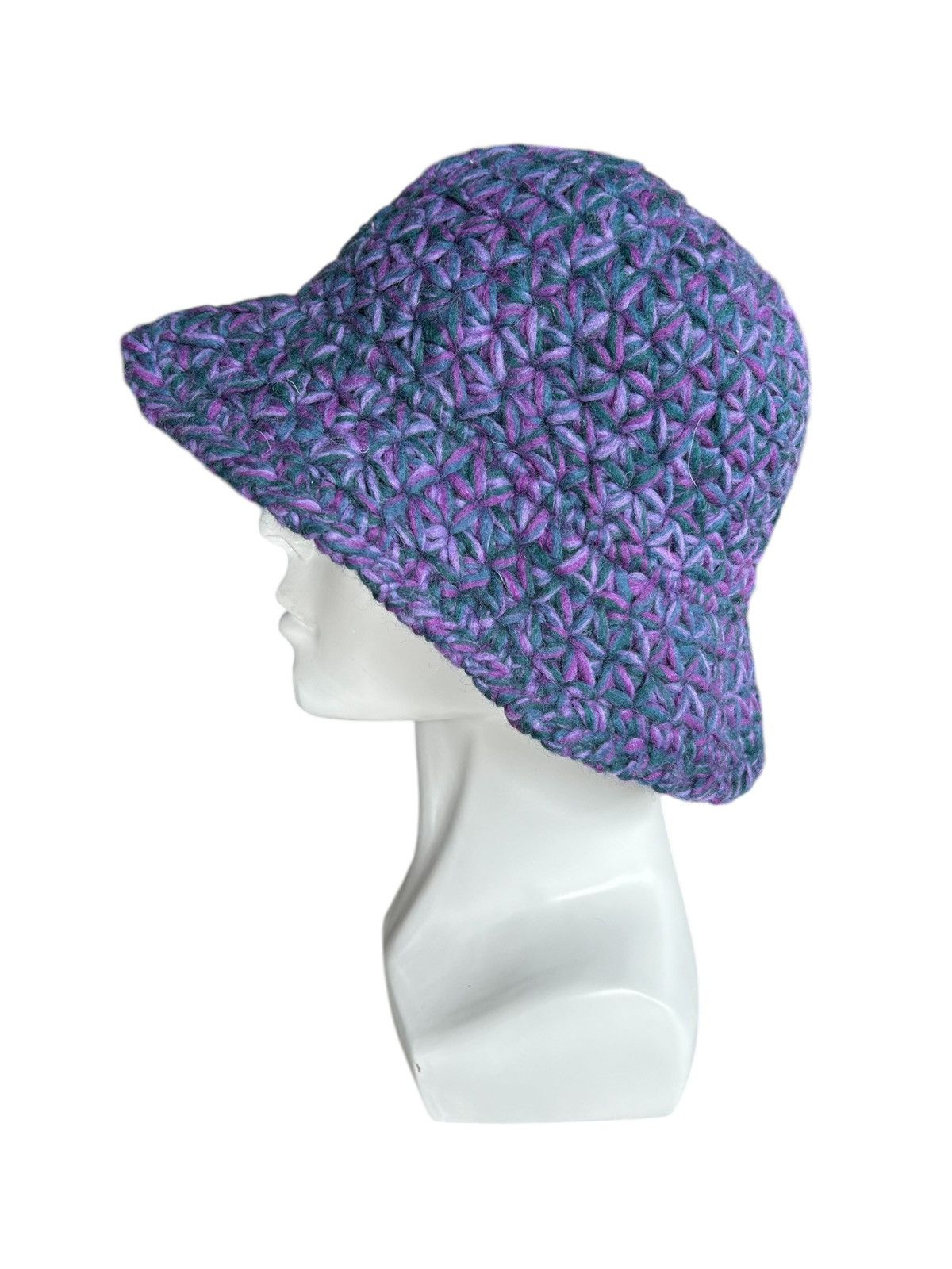 Japanese Brand × Kapital × Vintage Crochet Knitted Handmade Bucket Hats Rare☠️☠️ Size ONE SIZE - 1 Thumbnail