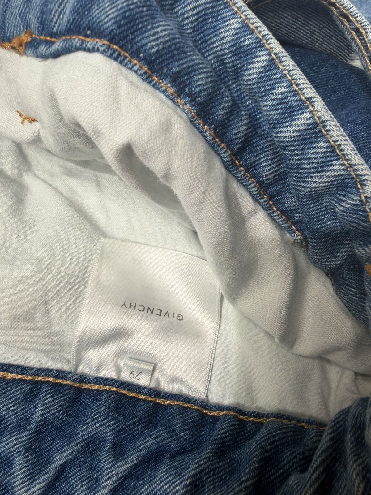Givenchy Givenchy Distressed Panel Jeans Size 29" - 7 Thumbnail