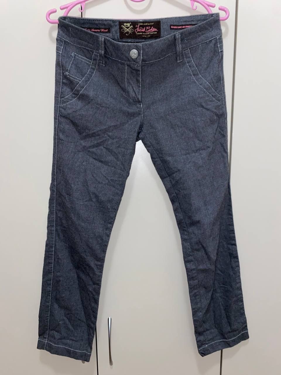Jacob Cohen Jacob Cohen Wool Blend Gray Style Pants Size 26 Size US 26 / EU 42 - 1 Thumbnail